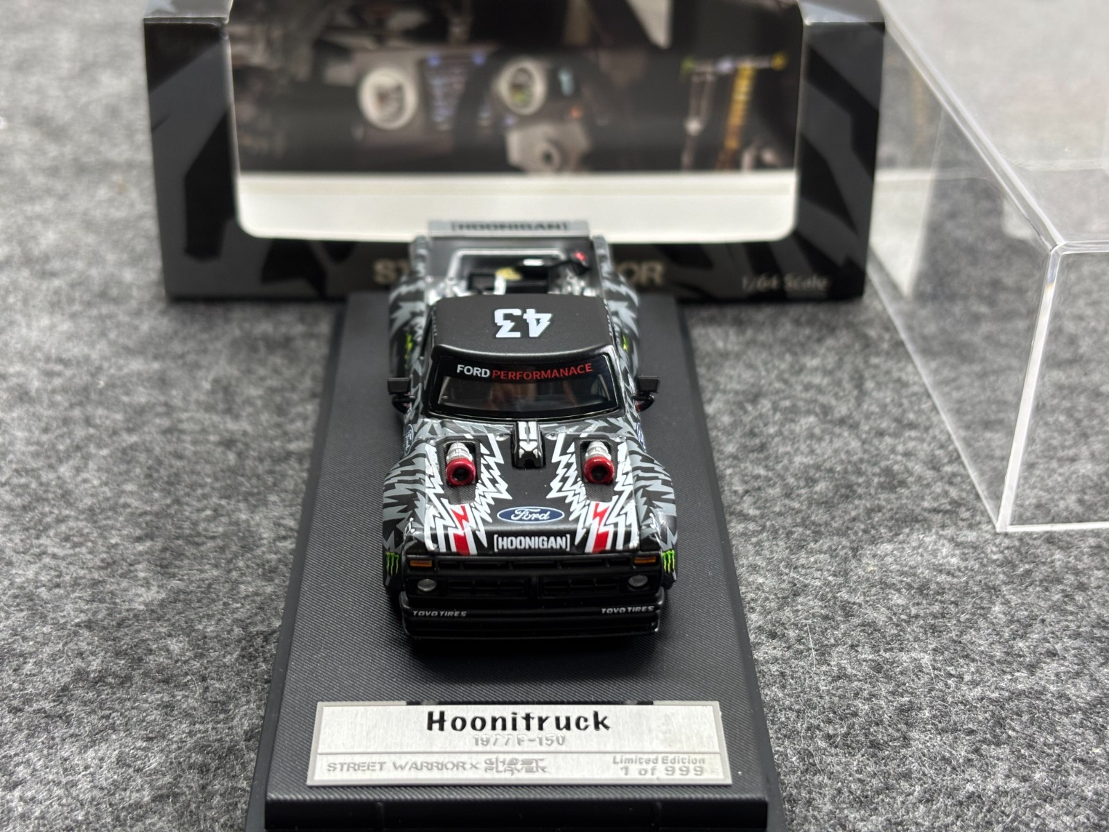SW 1/64 Mustang Hoonicorn F-150 Pickup Truck Sports Model Diecast Metal Car
