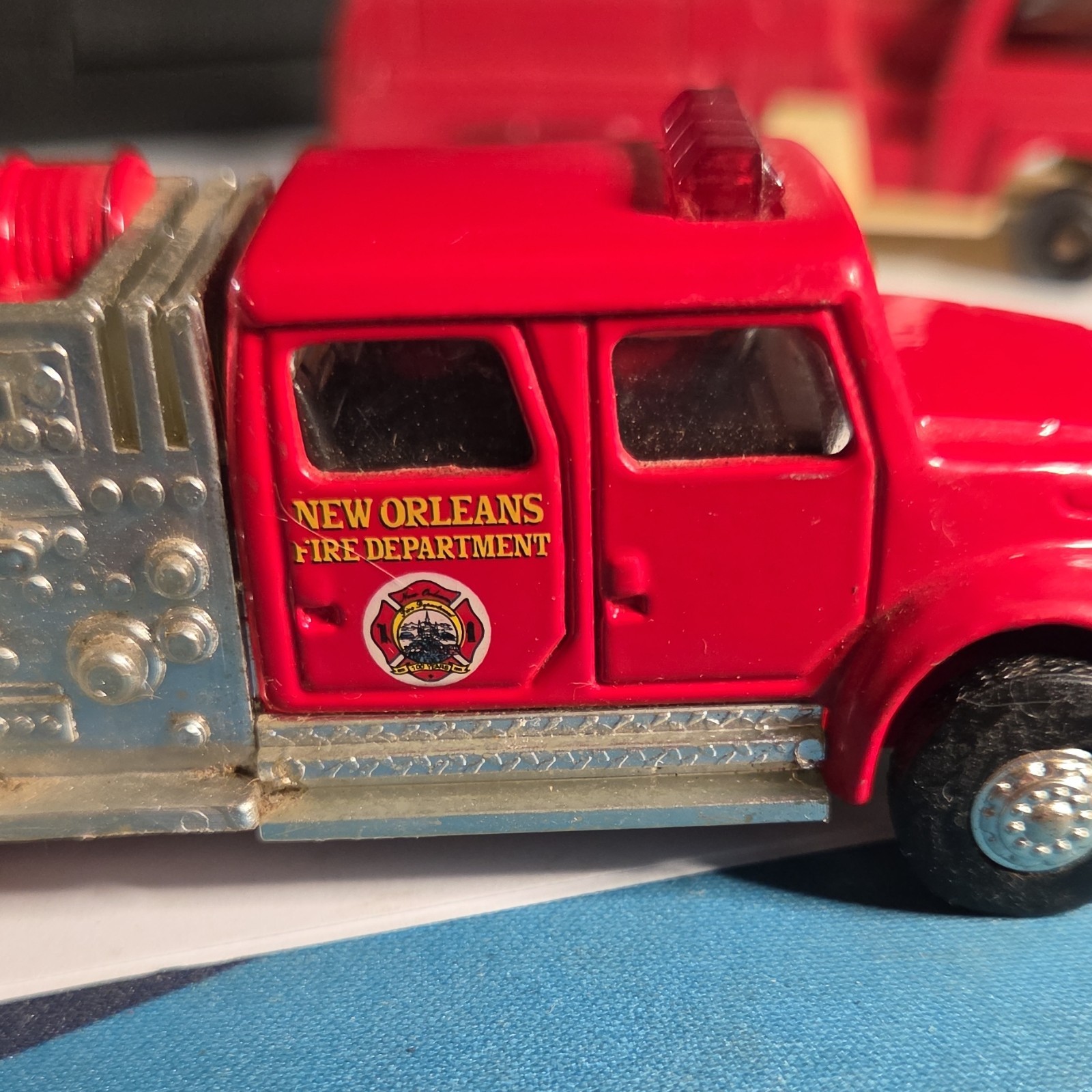 Road Champs 1994 New Orleans Fire Dept Fire Truck Diecast Red/Silver