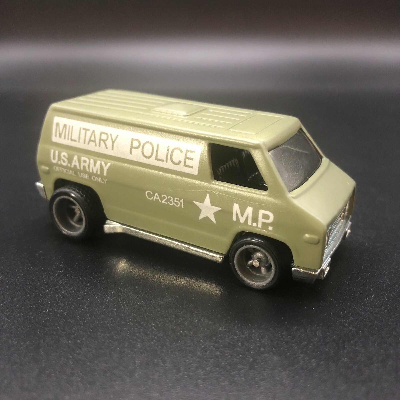 White Toner 1:64 Waterslide Decal Khaki Kooler Super Van Military Police