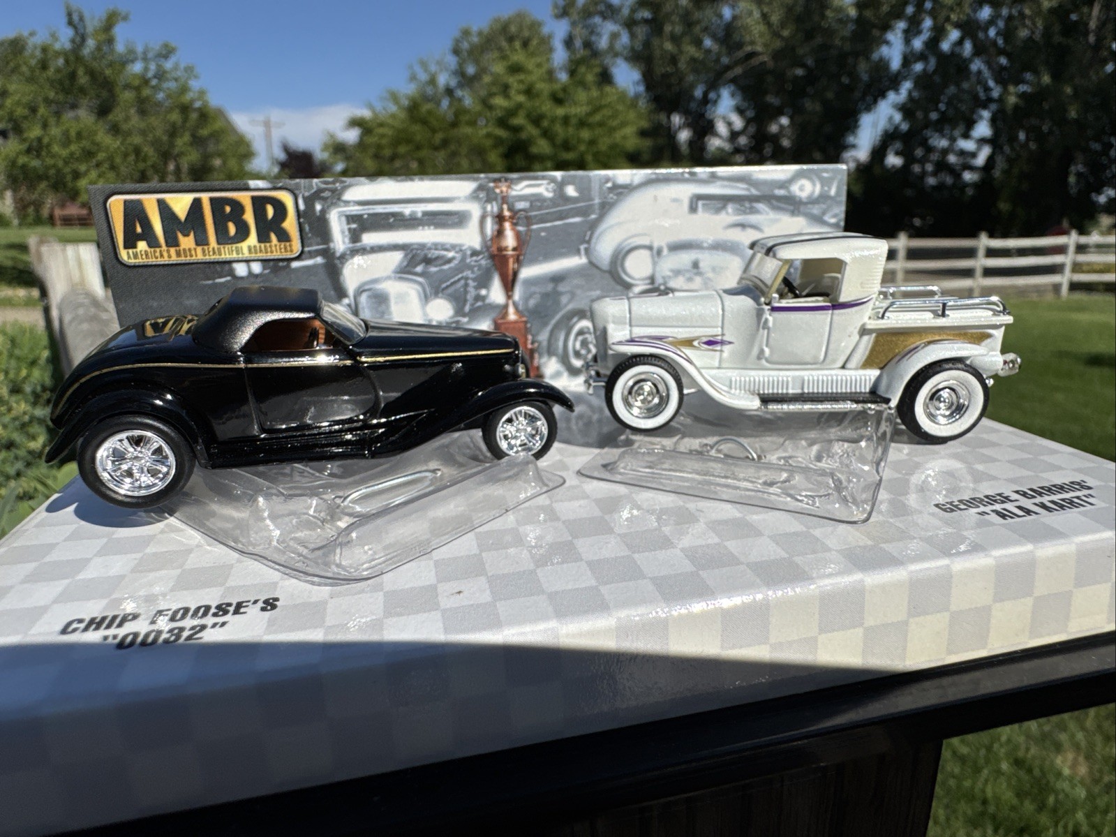 Hot Wheels AMBR America’s Most Beautiful Roadsters 2 Car Set 53825 2001 100%