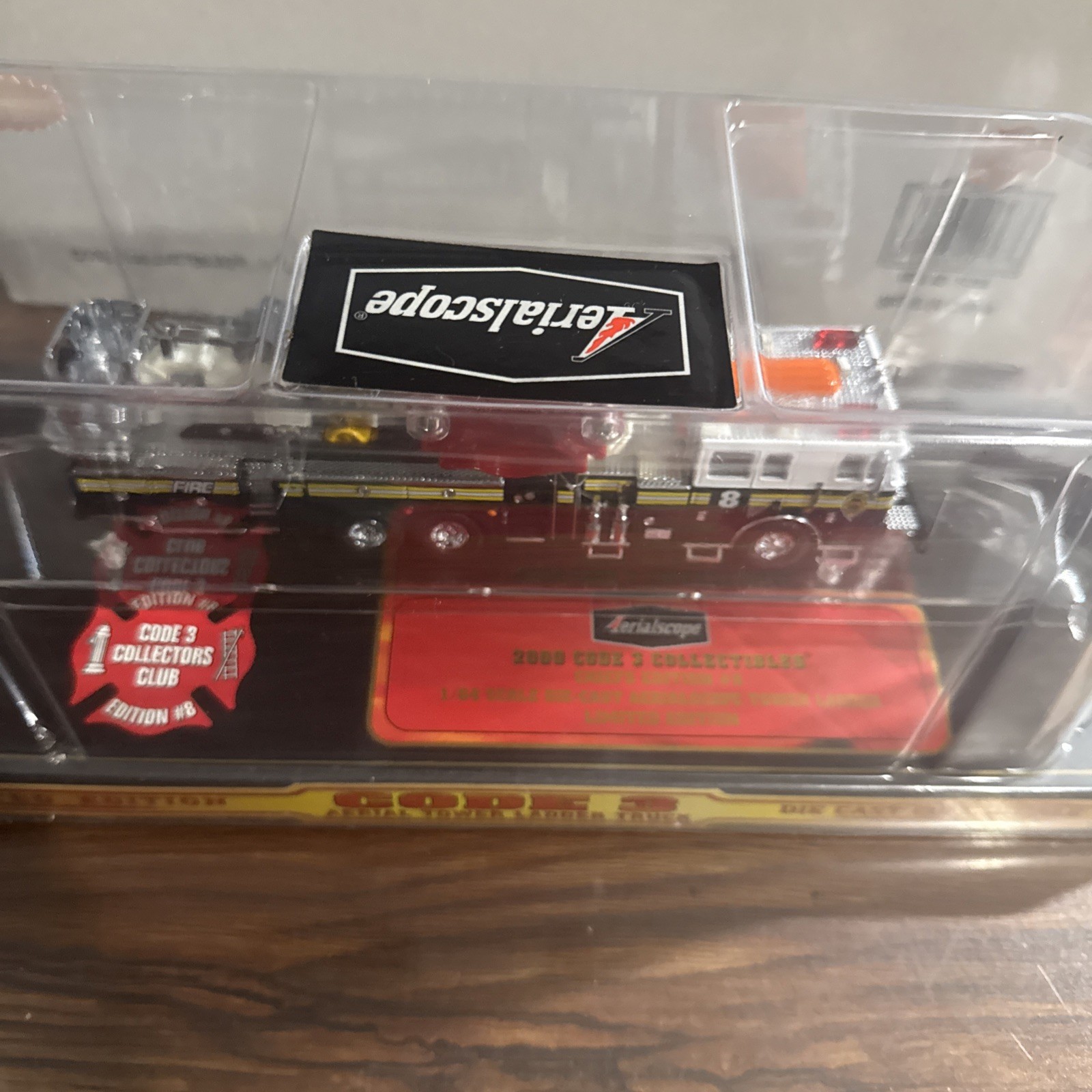 Code 3 CHIEFS Edition #8 Aerialscope Tower Ladder Truck Limited Edition No 12258