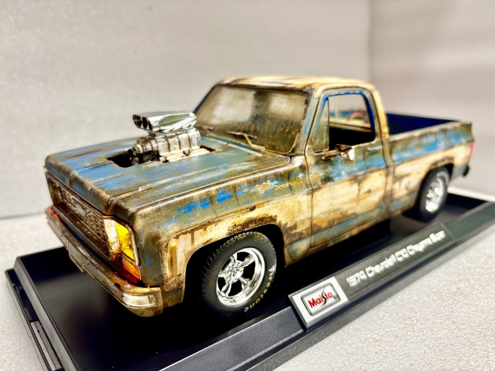 Weathered 1974 Chevrolet C-10 PRO Street Truck Cheyenne BARN FIND Abandoned Rust