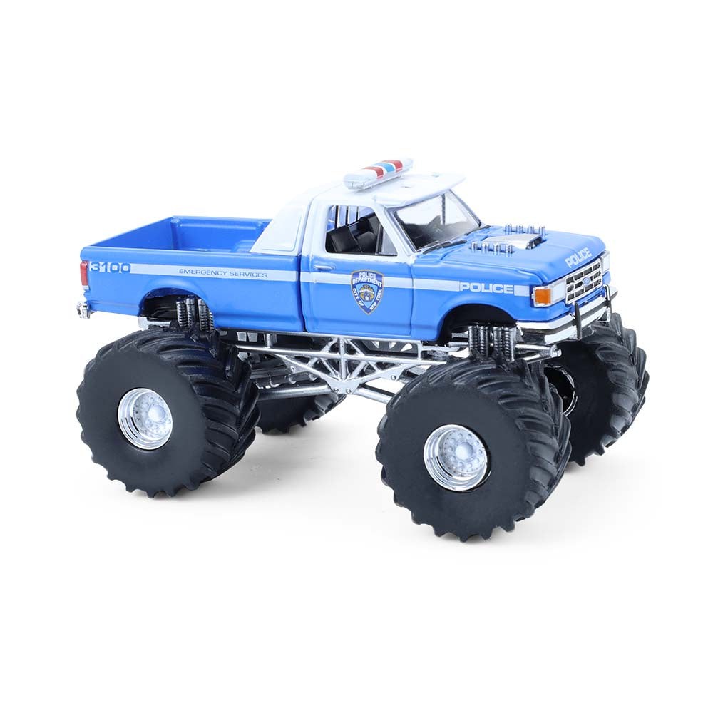 6 PACK 1990 Ford F-350 NYPD Kings of Crunch SE Hot Pursuit 1:64 Model 49170E