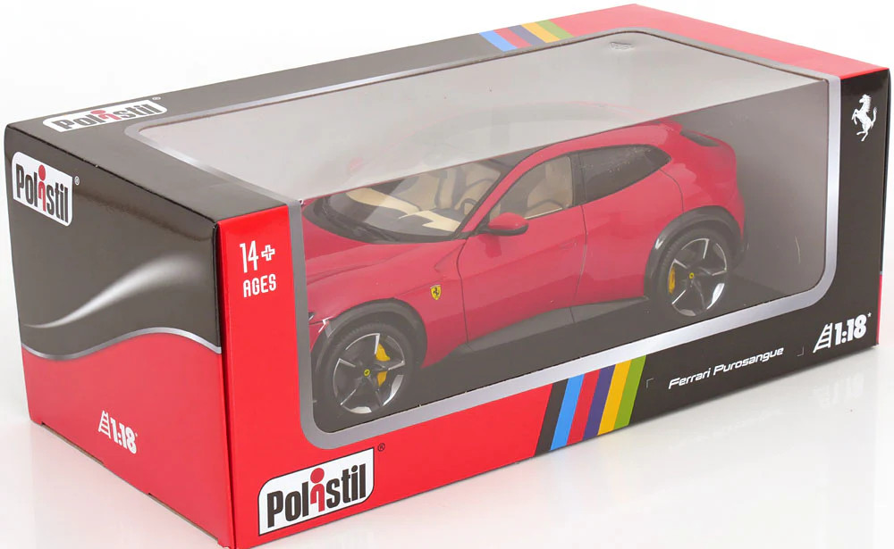 1:18 Ferrari Purosangue — Rosso Corsa (Red) — Polistil 18FE02020
