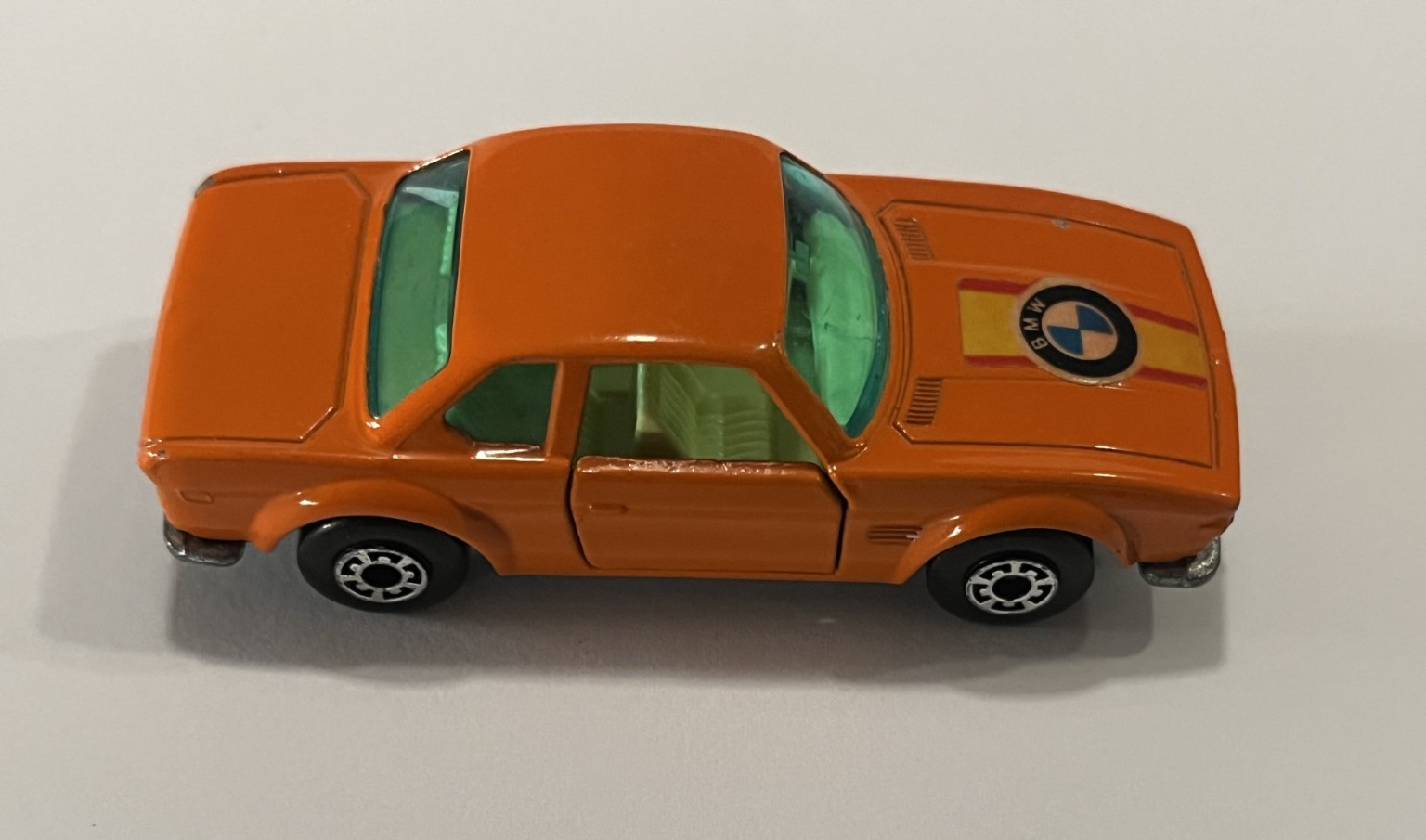 1976 Matchbox Lesney Superfast Orange BMW 3.0 CSL #45 1:64 Opening Doors VG