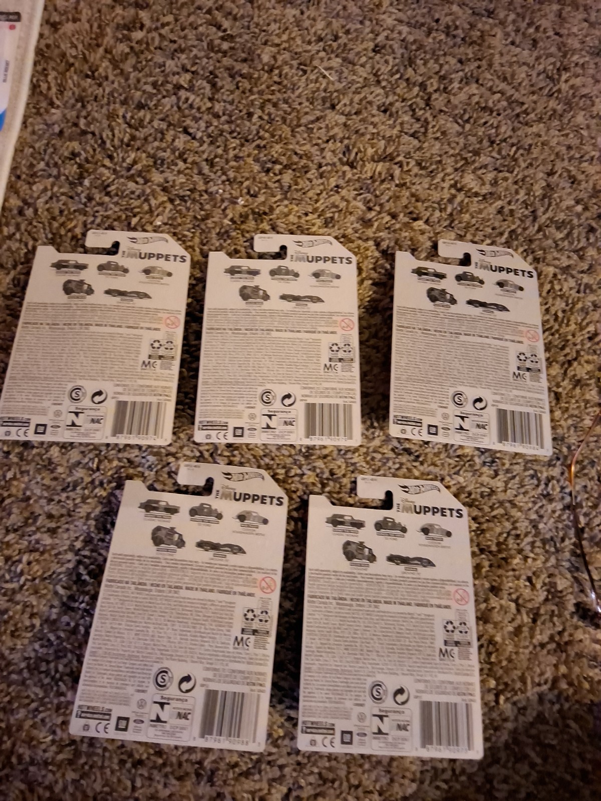 HOT WHEELS DISNEY SET OF 5 THE MUPPETS 2020