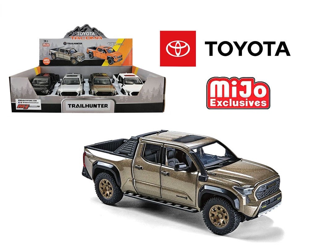 MiJo Exclusives 1:24 2024 Toyota Tacoma Trailhunter Edition Display Diecast Car