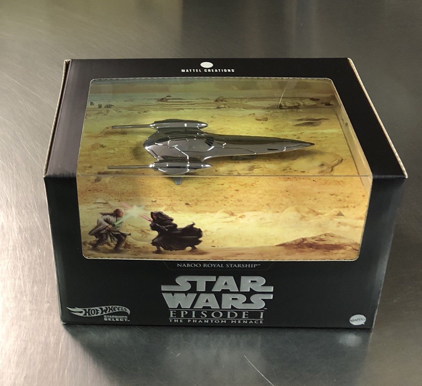 HOT WHEELS 2024 NABOO ROYAL SHARSHIP STAR WARS PHANTHOM MENACE SDCC MATTEL