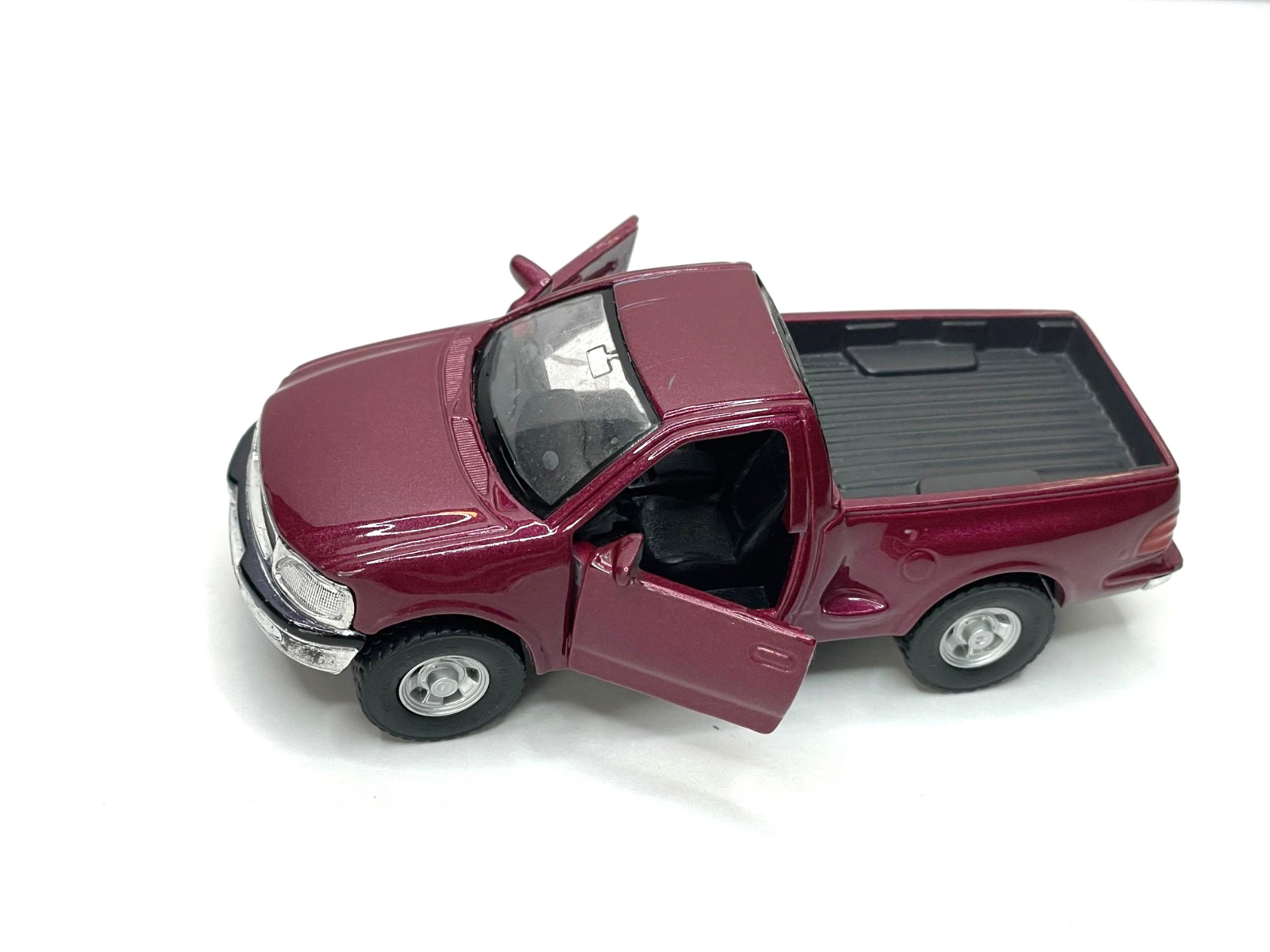 MAISTO 1998 FORD F SERIES PICKUP TRUCK 1/46 SCALE DIECAST METAL MAROON