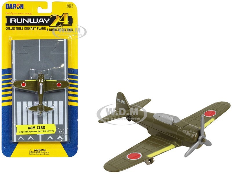 MITSUBISHI A6M ZERO AIRCRAFT “IJNAS” DIECAST MODEL BY RUNWAY24 RW165