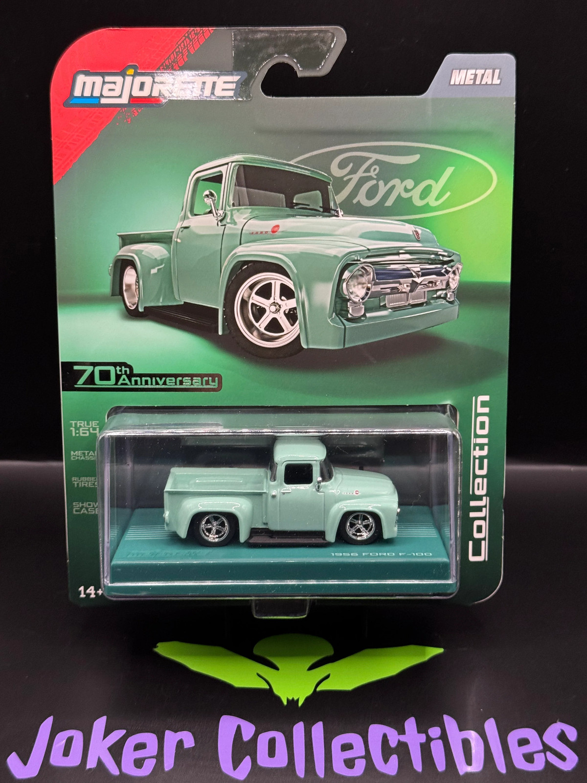 Majorette Collection Series Wave 4 Green 1956 Ford F-100 70th Anniversary Collec