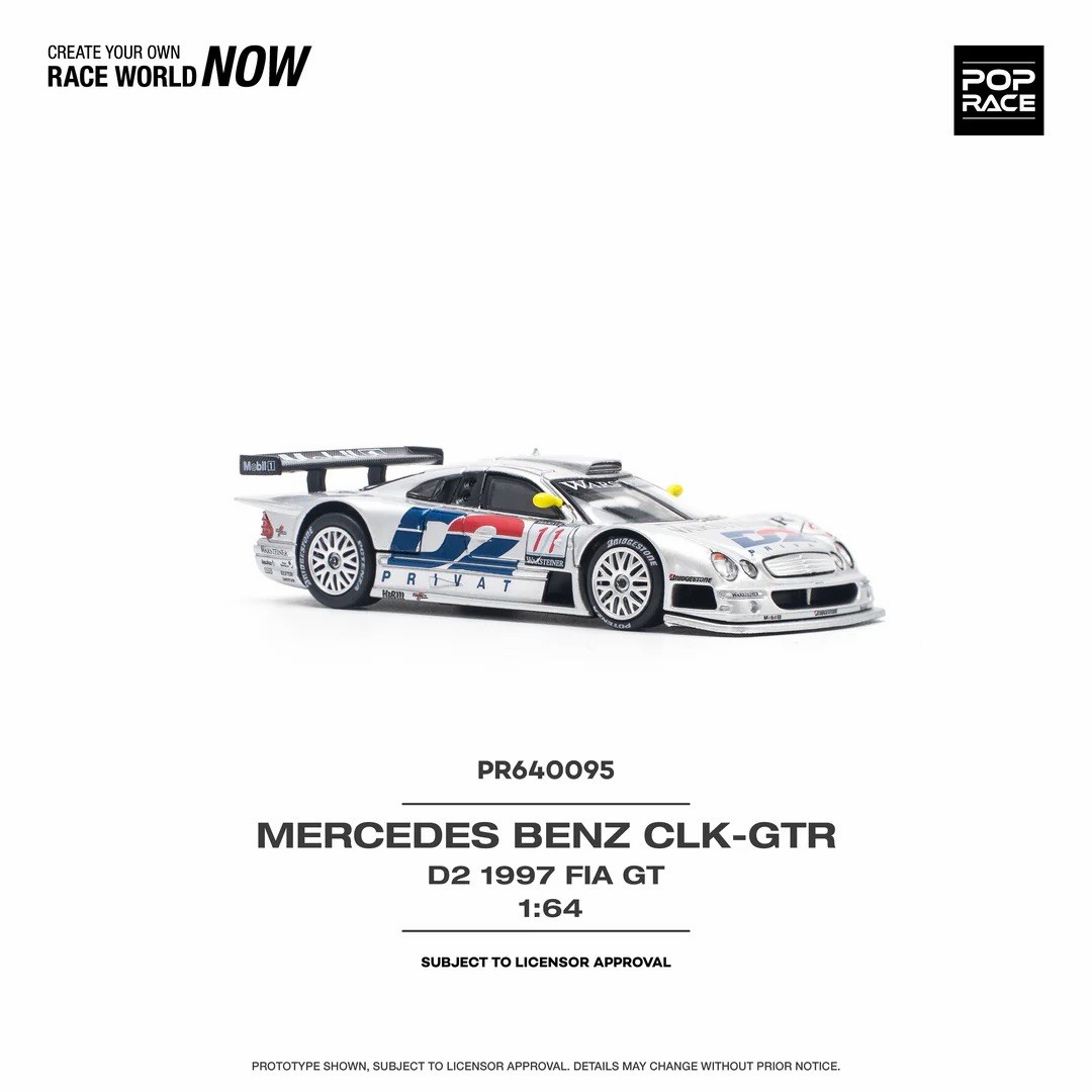 Pop Race Mercedes Benz AMG CLK GTR D2 Privat #11 1997 FIA GT 1/64 PR640095