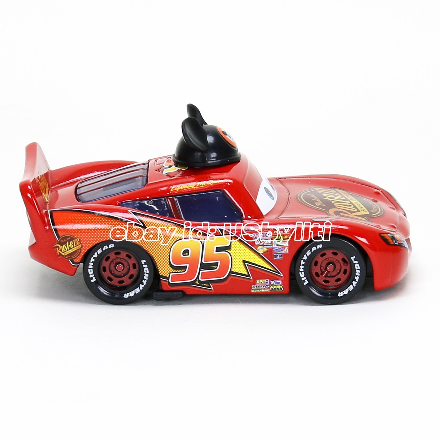 Disney Pixar Cars Mickey Lightning McQueen 1:55 Metal Diecast Car Toy, NEW Loose