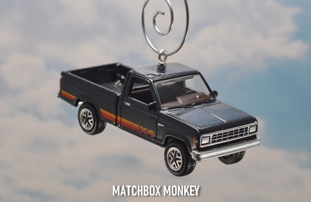 1985 Ford Ranger XL Pickup Truck Custom Christmas Tree Ornament 4X4 RARE Adorno