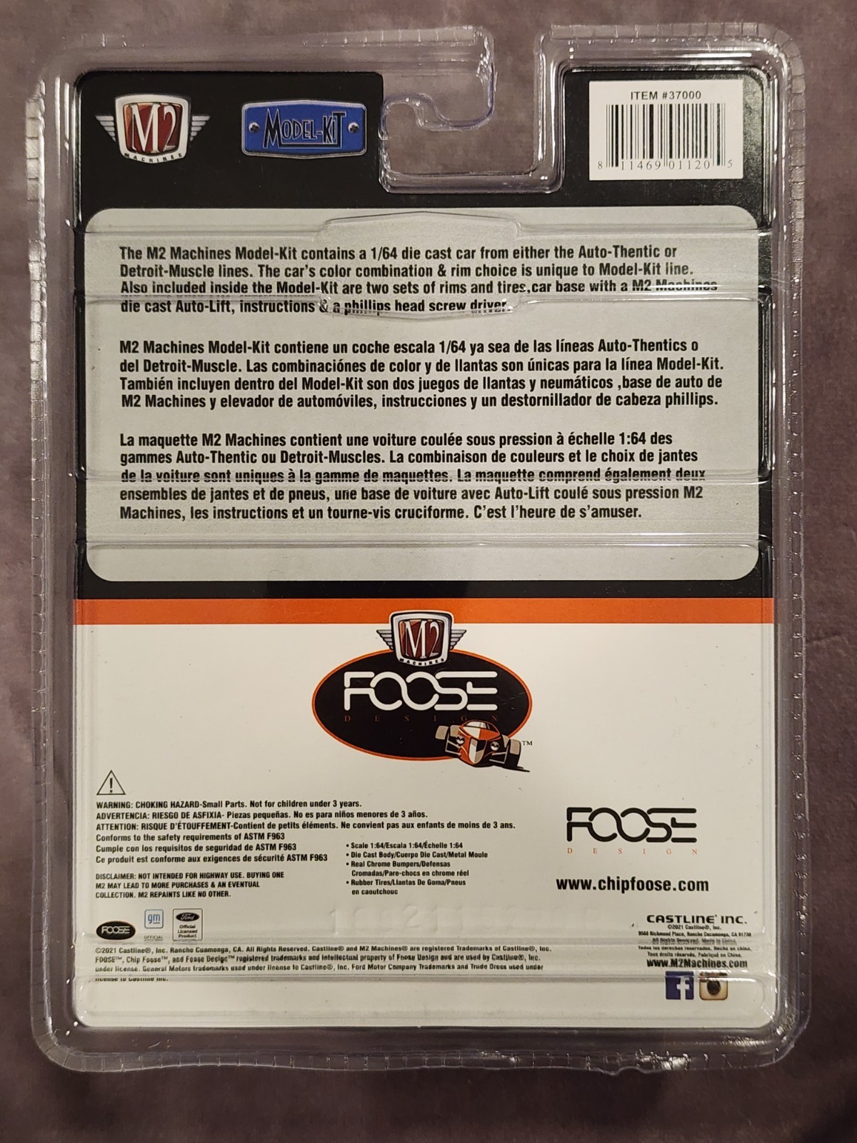 M2 Machines 1969 Chevrolet Camaro Foose 69 Camaro R43 Silver Model Kit 1/64 New