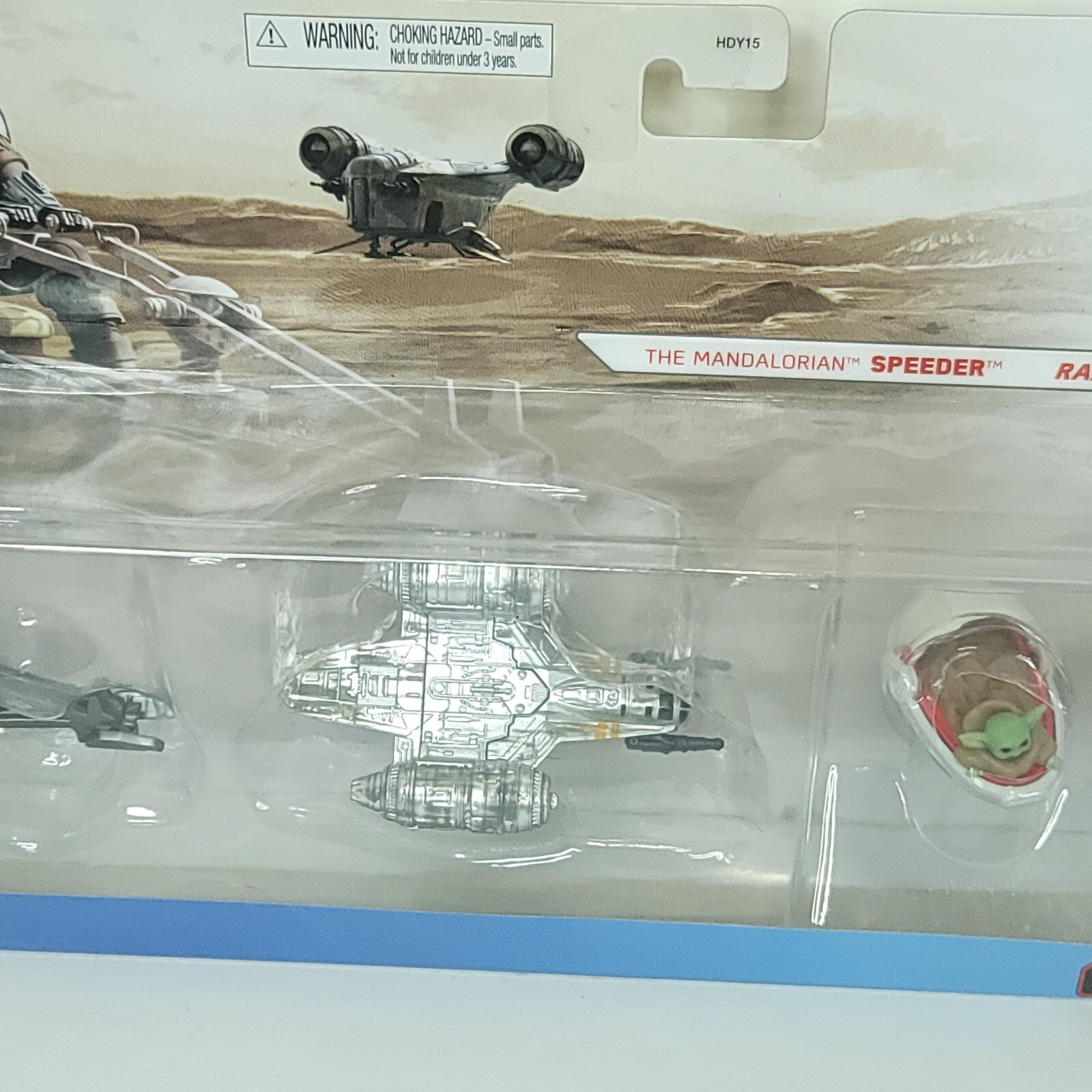 Hot Wheels Star Wars The Mandalorian 3-Pack Speeder Razor Crest Hover Pram NEW