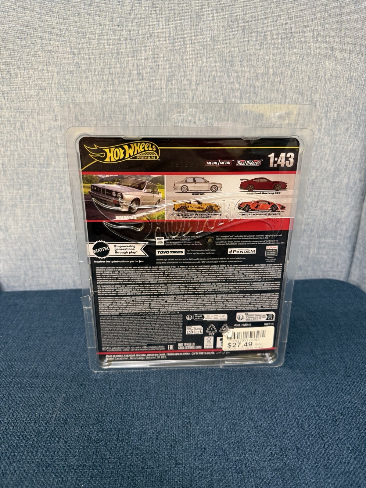 Hot Wheels Premium BMW M3 1:43 Diecast Car Silver Unopened Box