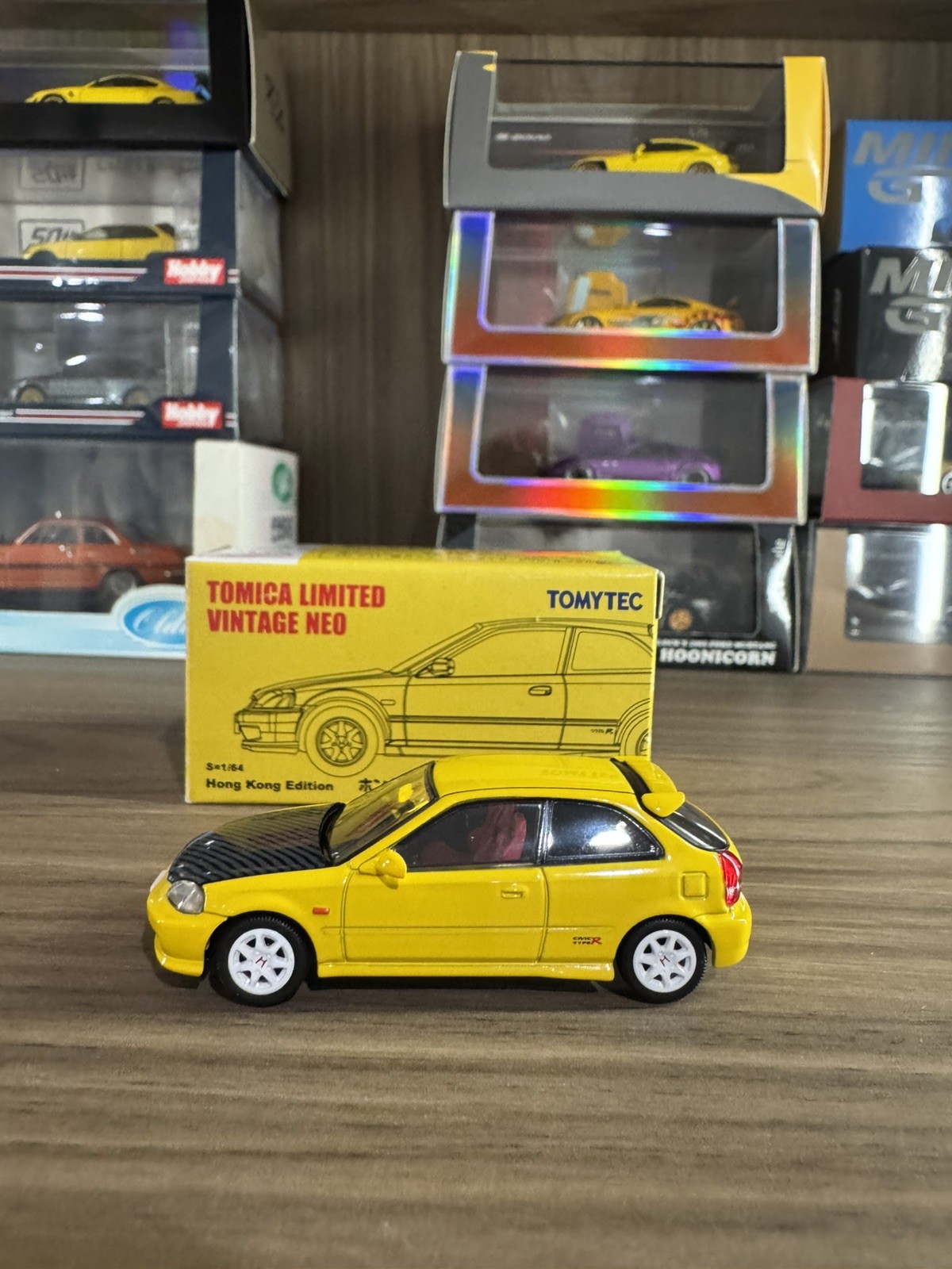 Tomica Limited Vintage 1999 Honda Civic Type R HK 1:64 Diecast Cars Model Toys