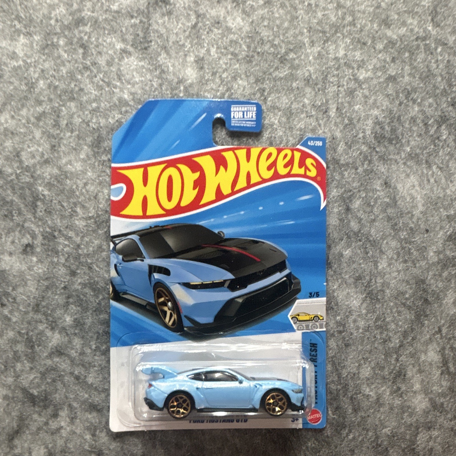 Hot Wheels 1:64 2024 Ford Mustang GTD Blue Diecast Car Factory Fresh Unopened