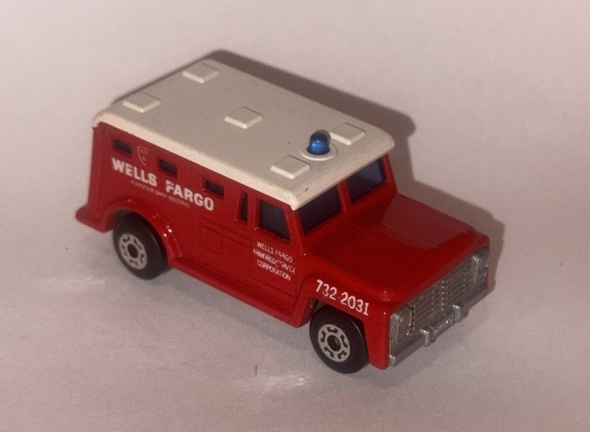 MATCHBOX LESNEY SUPERFAST Loose Armored Truck #69 (Red) (Car Has Play Wear)