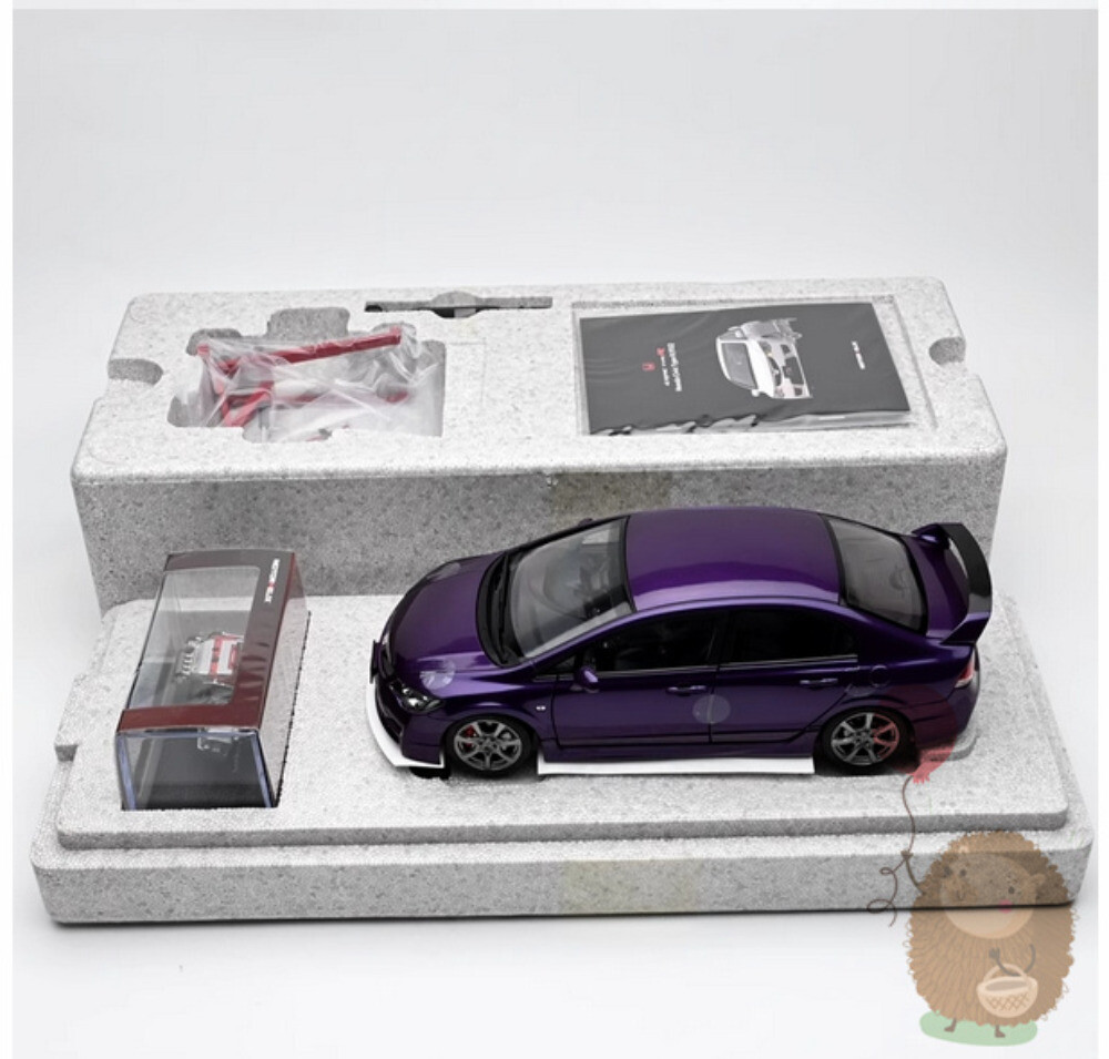 MOTORHELIX MH 1/18 Honda civic FD2 Later version Alloy Diecast Model Car Kid Toy