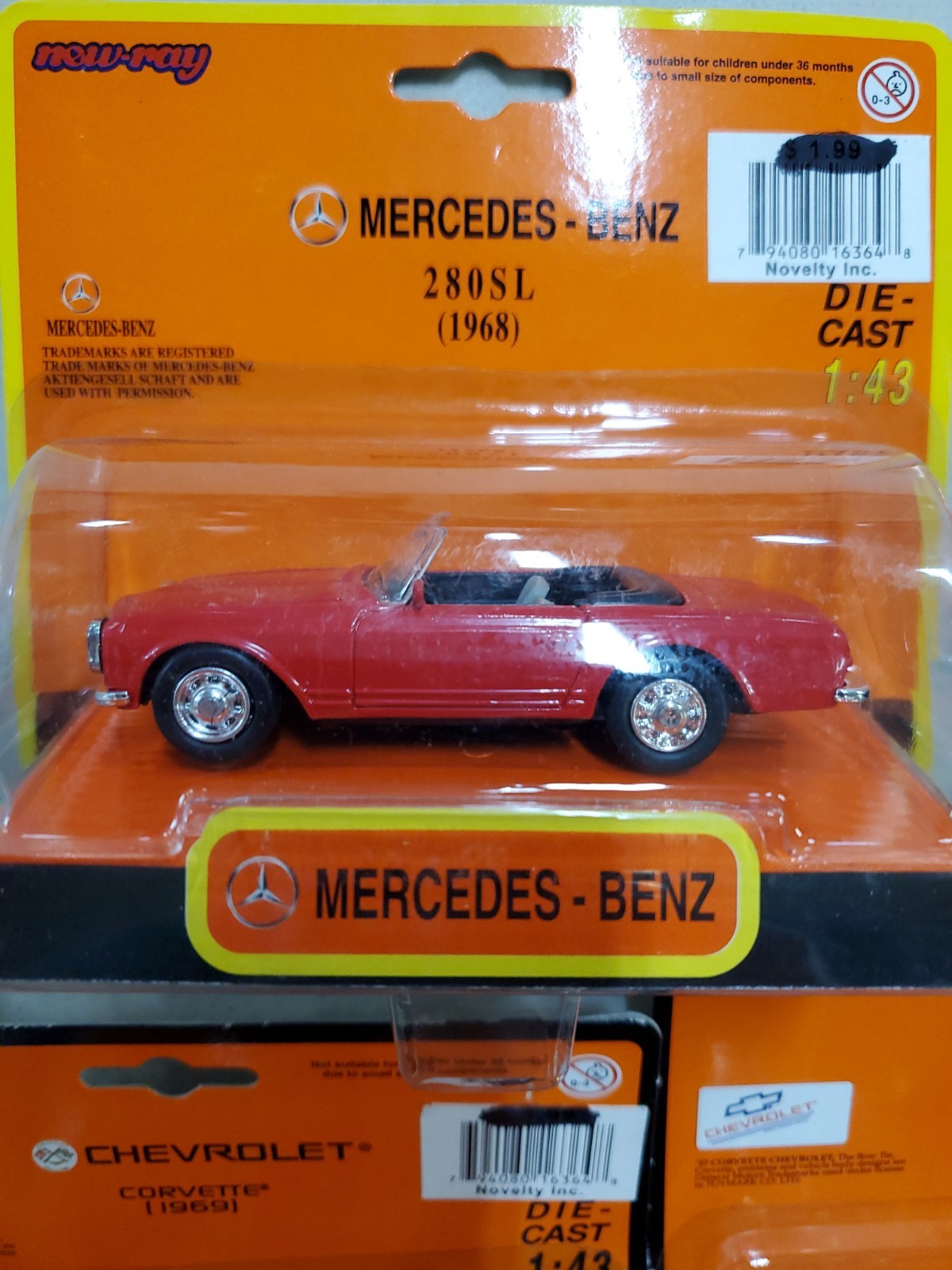 7 NEW RAY 1:43 Diecast Toy Set 185