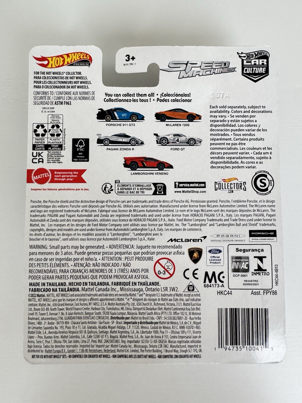 2023 Hot Wheels Premium Car Culture – Speed Machines (Set of 5)