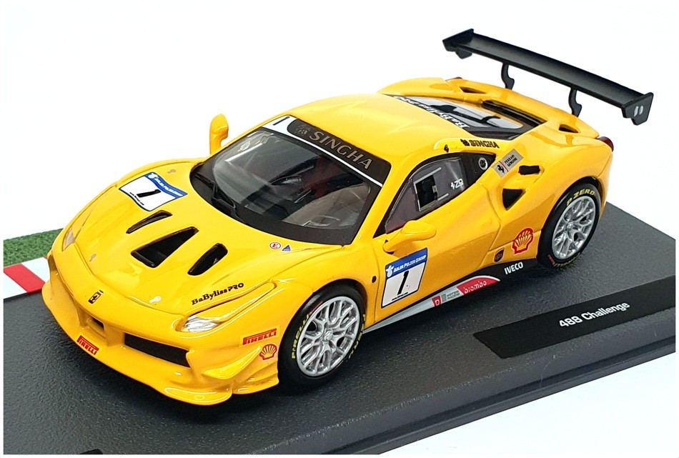 Altaya 1/43 Scale Diecast 61023H – Ferrari 488 Challenge #1 – Yellow