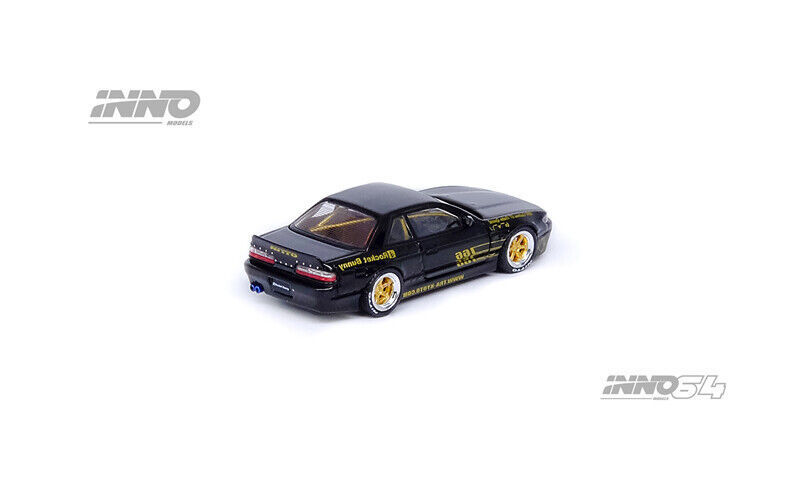 INNO 1:64 NISSAN SILVIA S13 PANDEM ROCKET BUNNY Black car in box