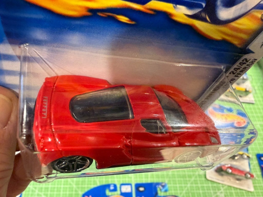 Hot Wheels 2003 First Editions Enzo Ferrari In Protector #24/42 Collector #036