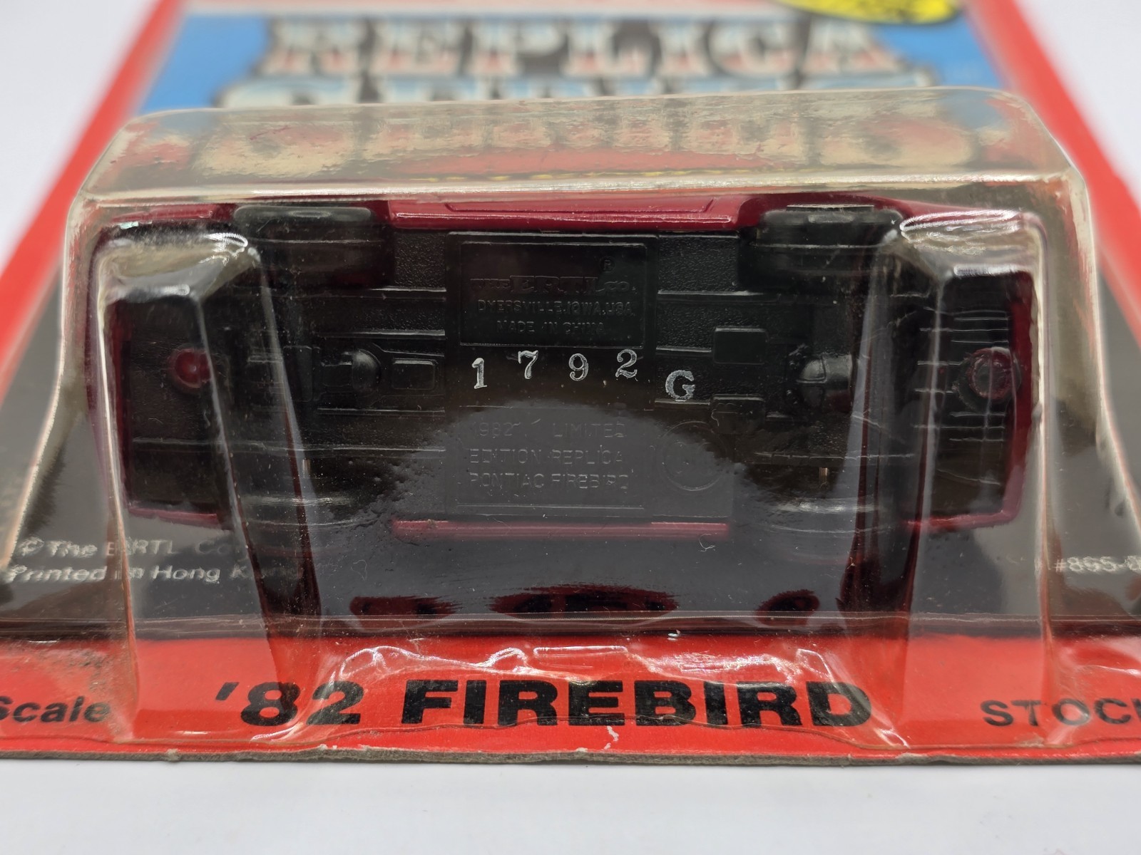 ERTL Limited Edition 1982 Pontiac Firebird T-Top Red W/Catalog New Stk# 2000