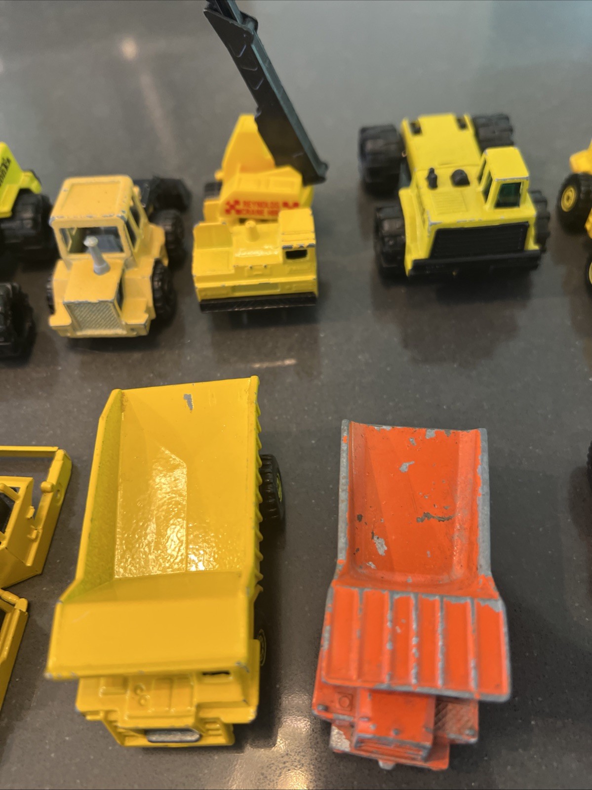 Lot Of Construction Diecast & Plastic Mixed Brands And Models See Description