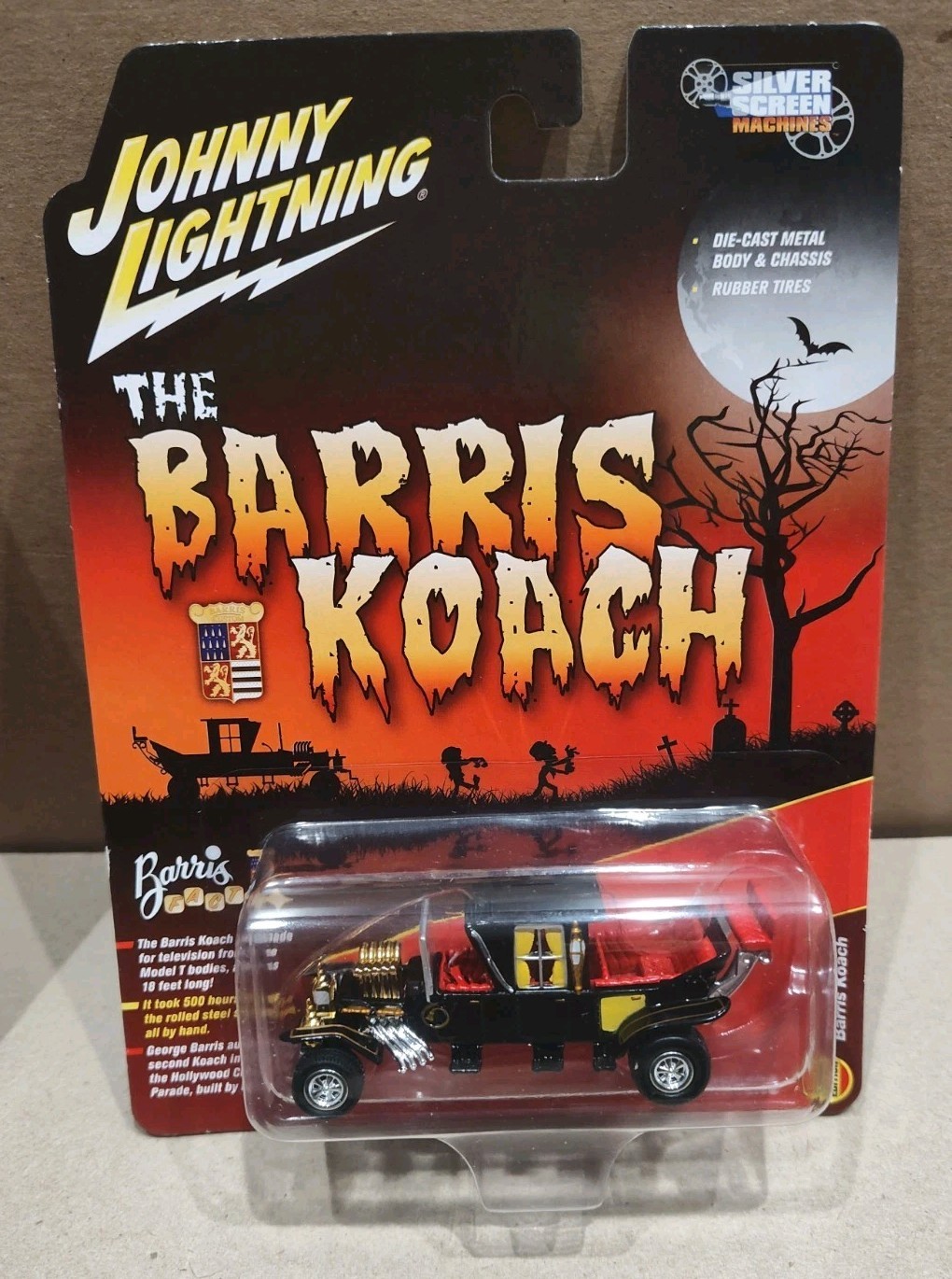 JOHNNY LIGHTNING BARRIS MUNSTERS KOACH CASE FRESH!