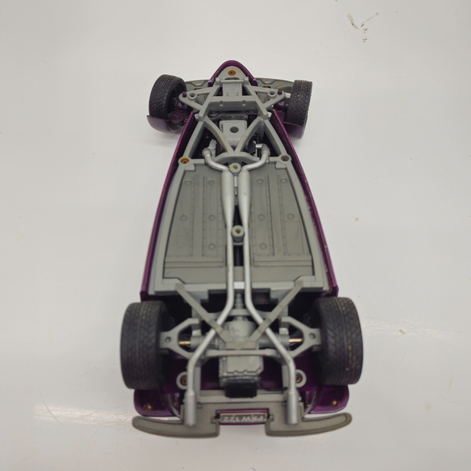 Anson Plymouth Prowler 1:18 Diecast Convertible Car Purple With Removable Top