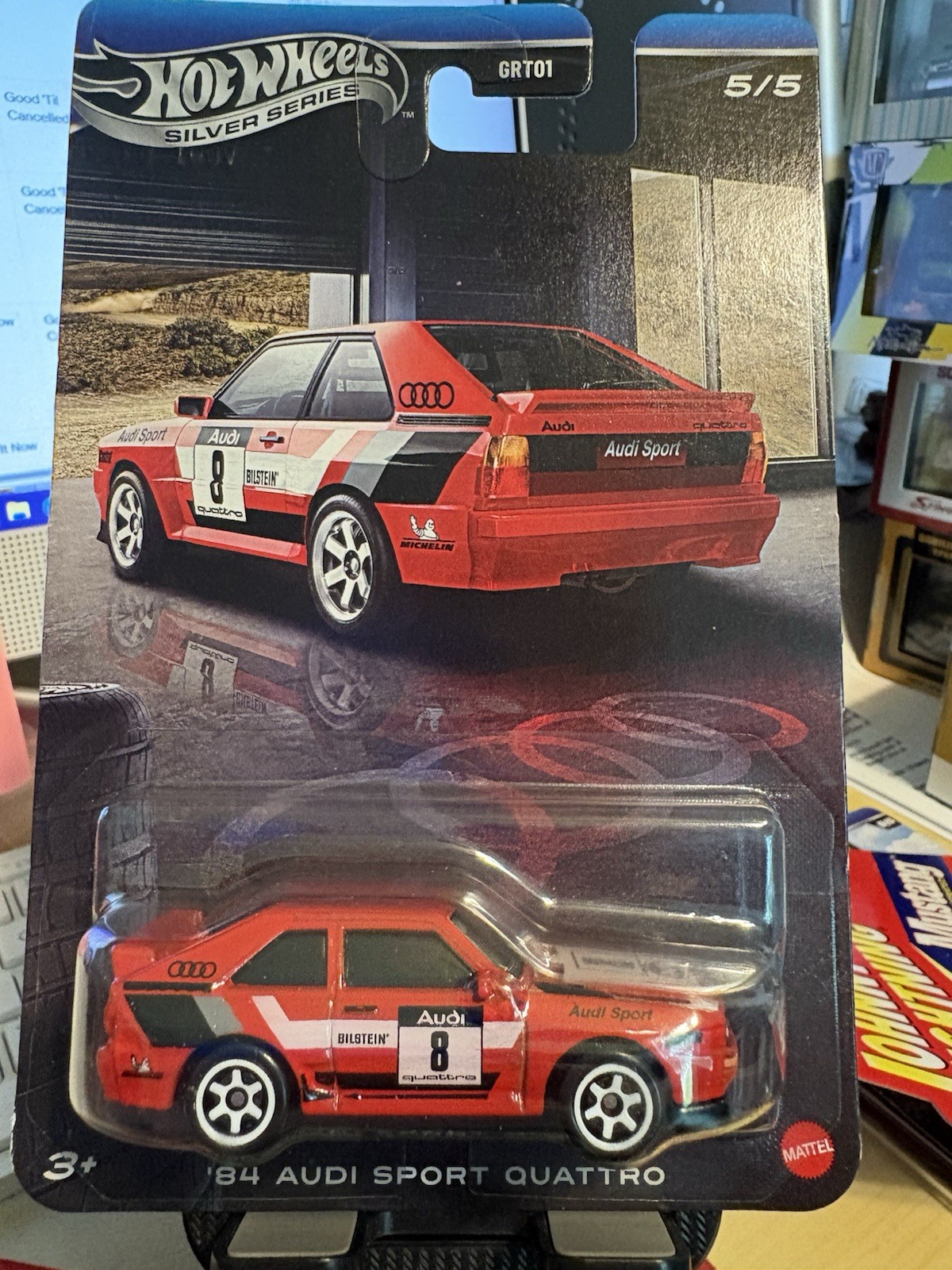 2026 Hot Wheels Silver Series Chase Audi Series ’84 Audi Sport Quattro-Metal