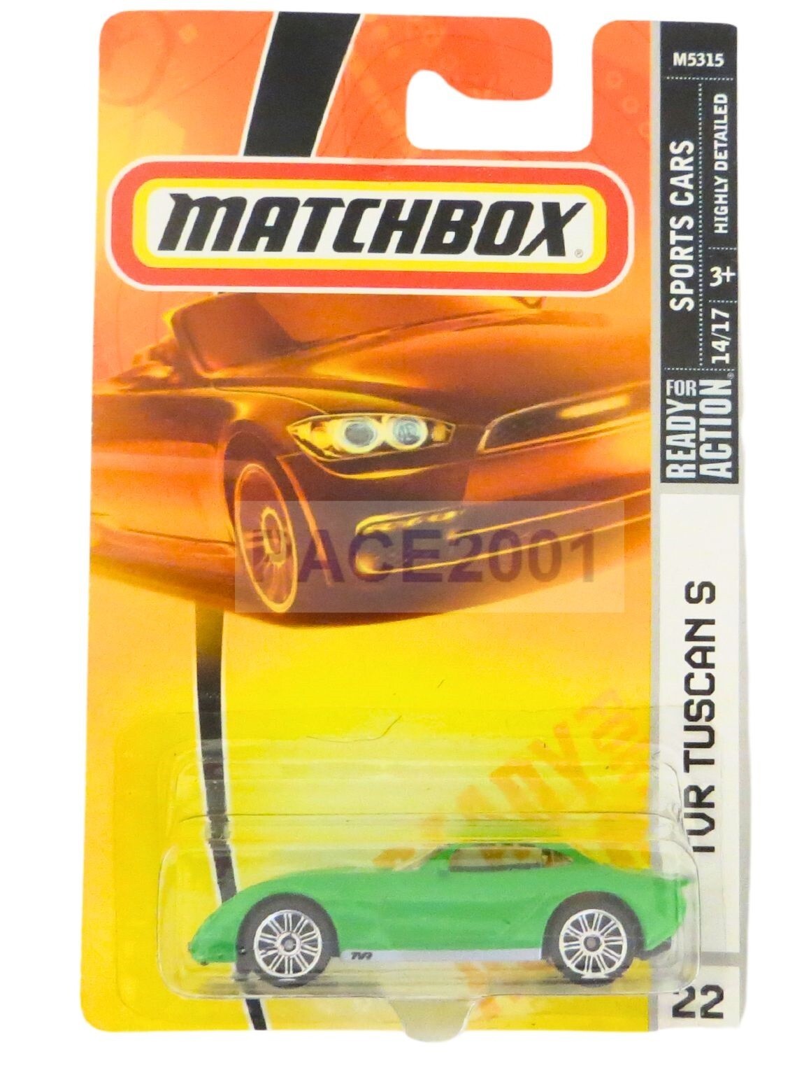 Matchbox Sports Car Green TVR Tuscan S M5315 #22