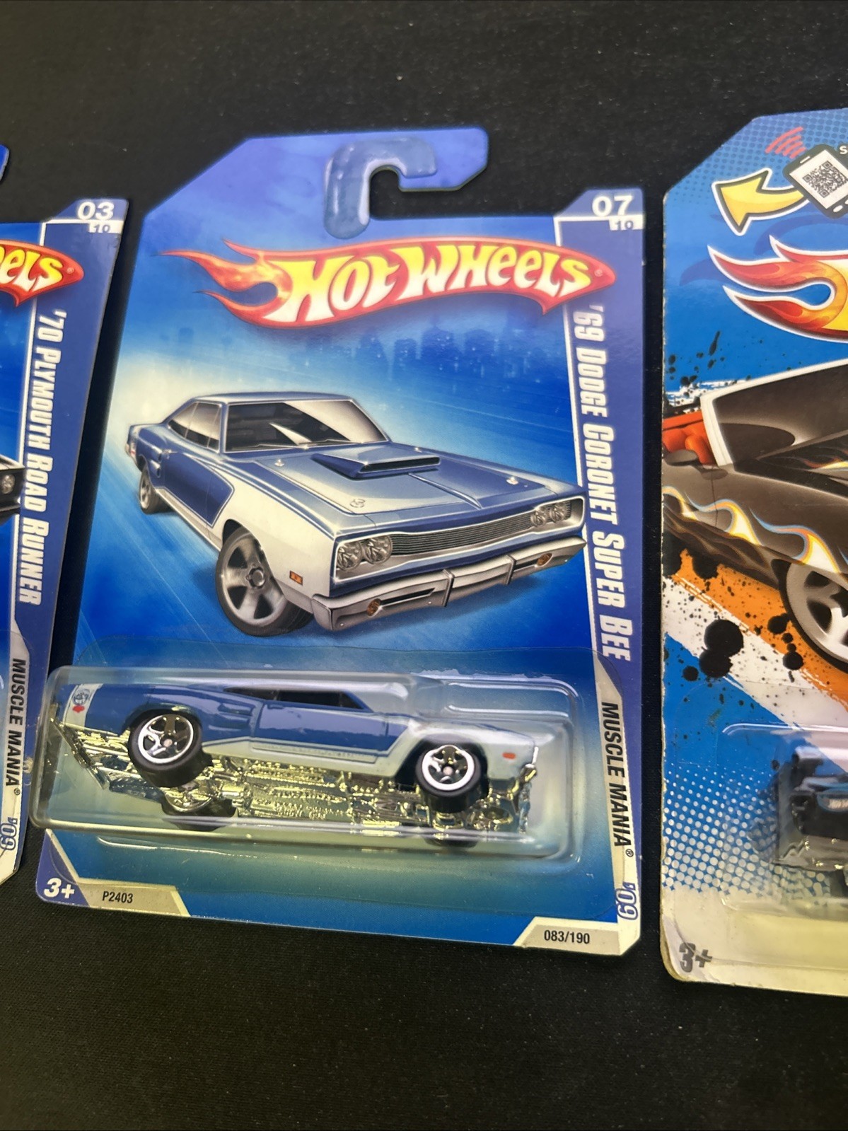 Hot Wheels 2 Muscle Mania, 1 Heat Fleet, 1 HW Main Street New Sealed lot Of 4￼