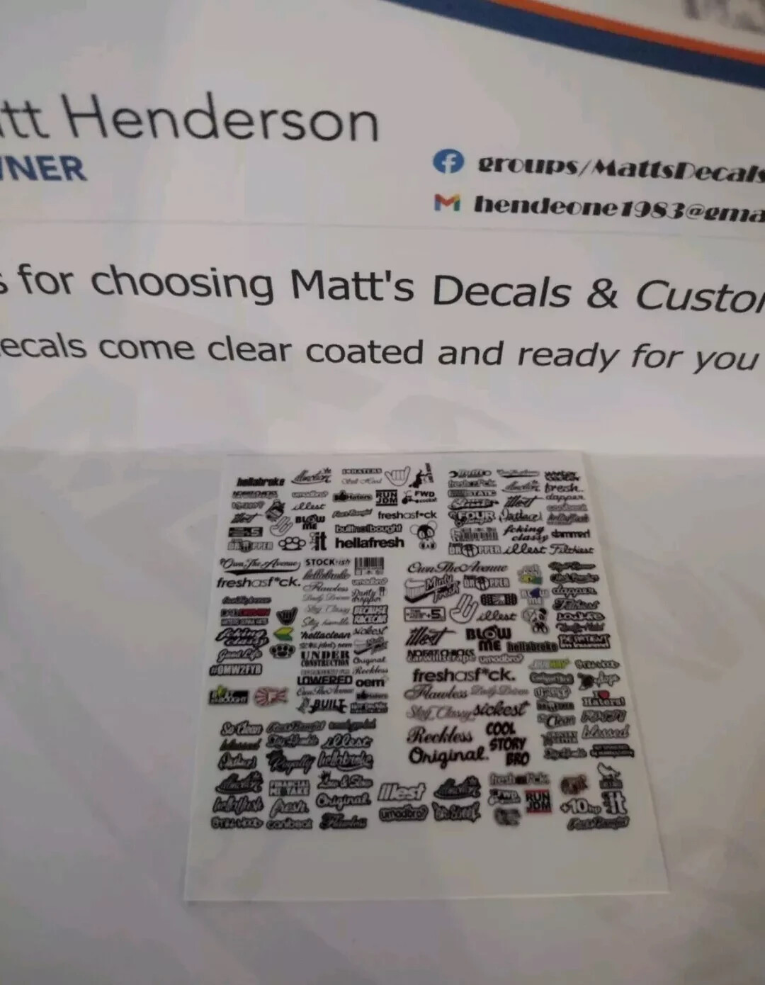 1/64 for hot wheels waterslide decals Jdm Sticker Bomb MADE IN THE USA!