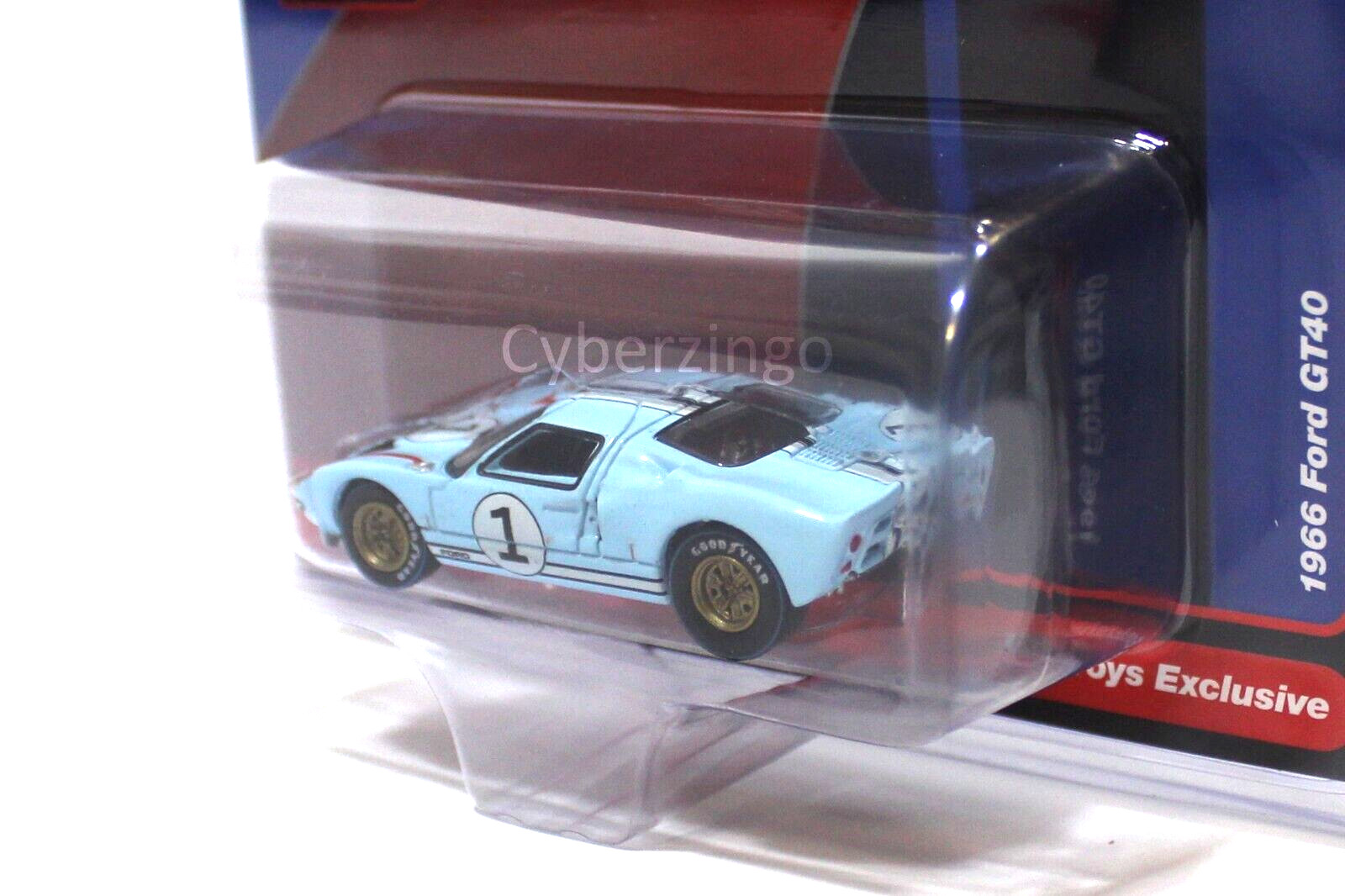 Auto World 1/64 1966 Ford GT40 #1 Gulf Blue CP7921 Diecast Car NEW IN PACKAGE