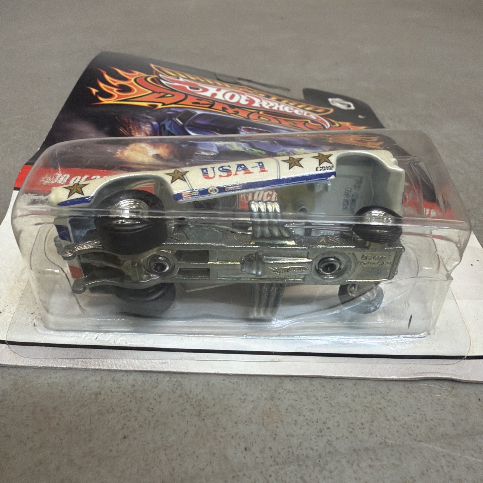 HOT WHEELS – DRAG STRIP DEMONS BRUCE LARSON USA-1 CHEVROLET CAMARO FUNNY CAR