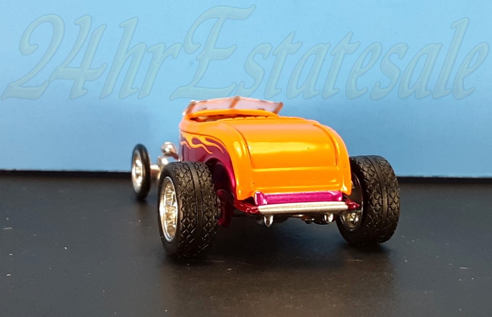 HOT WHEELS OIL CAN PINK TANGERINE 32 FORD HOT ROD 1/7K Loose 100% DETAIL☑️ITOUT!