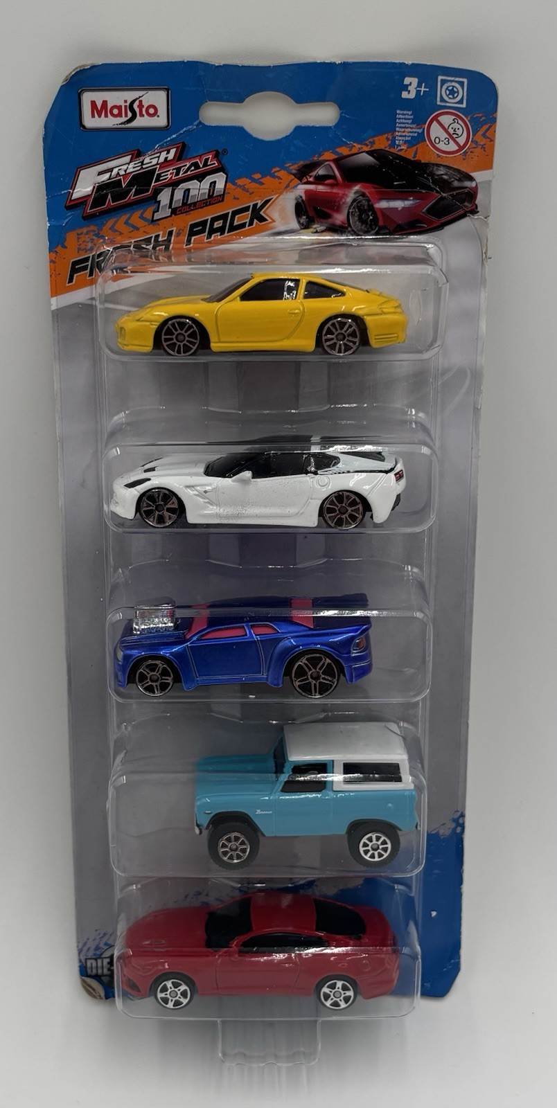 Set Of 2 Five Packs- Maisto Fresh Metal 100 Collection