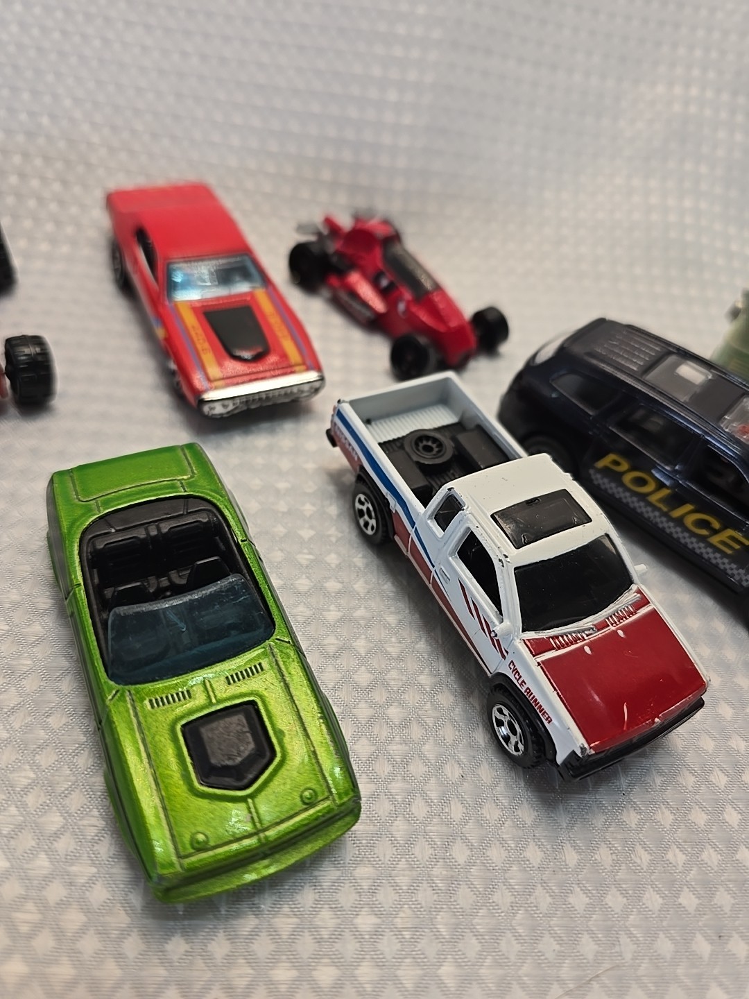 Mixed Lot of (9) Die Cast / Plastic Cars Various Condition and Brands