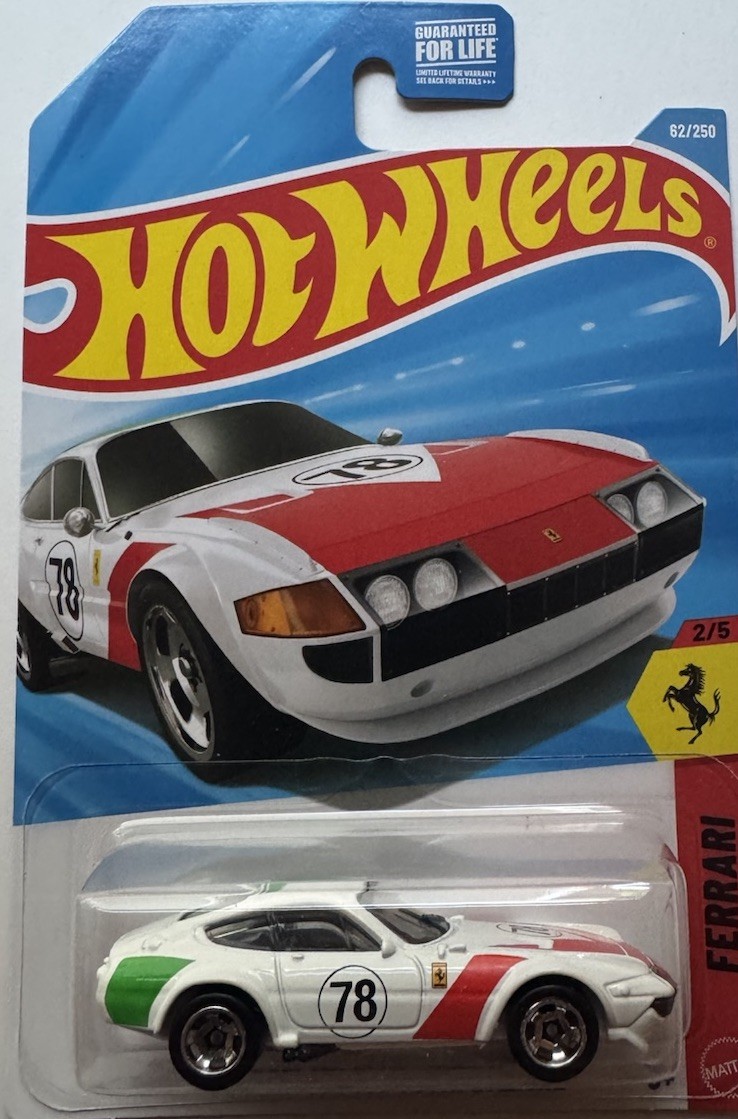 2026 Hot Wheels FERRARI 2/5 Ferrari 365 GTB4 Competizione 62/250 (#78)