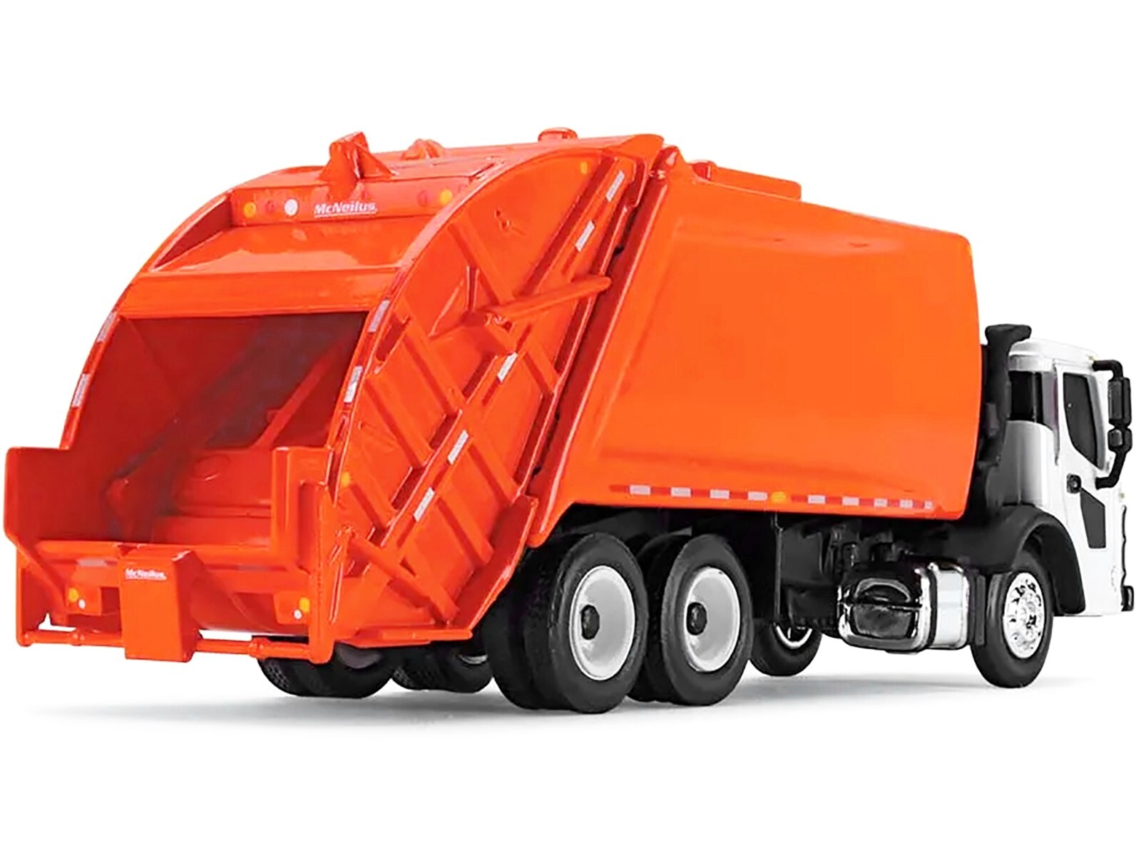 MACK LR W/REAR LOAD REFUSE BODY ORANGE 1/87 (HO) DIECAST BY FIRST GEAR 80-0353