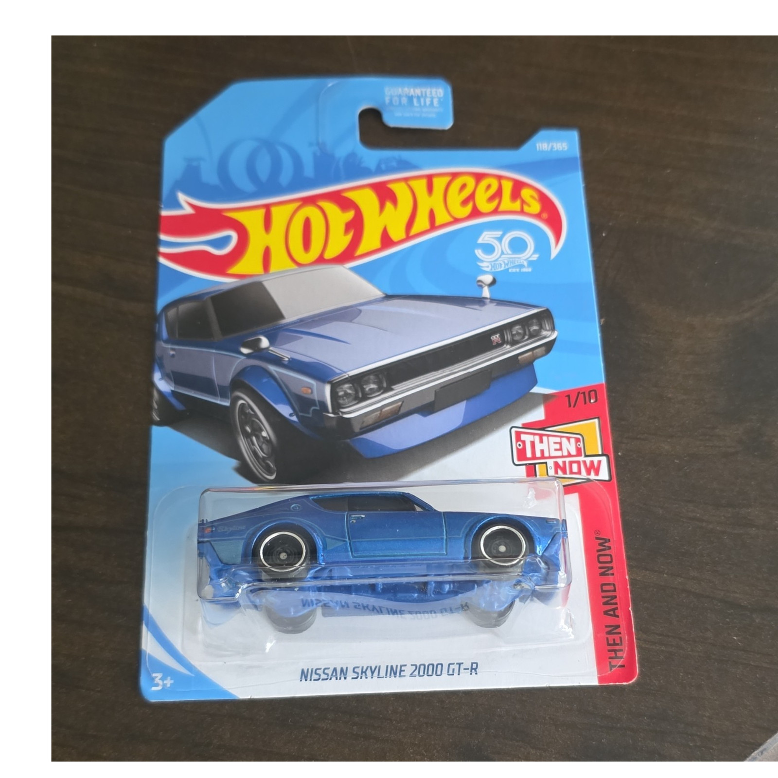 Hot Wheels Then and Now Nissan Skyline 2000 GT-R Blue 1:64 Diecast Car