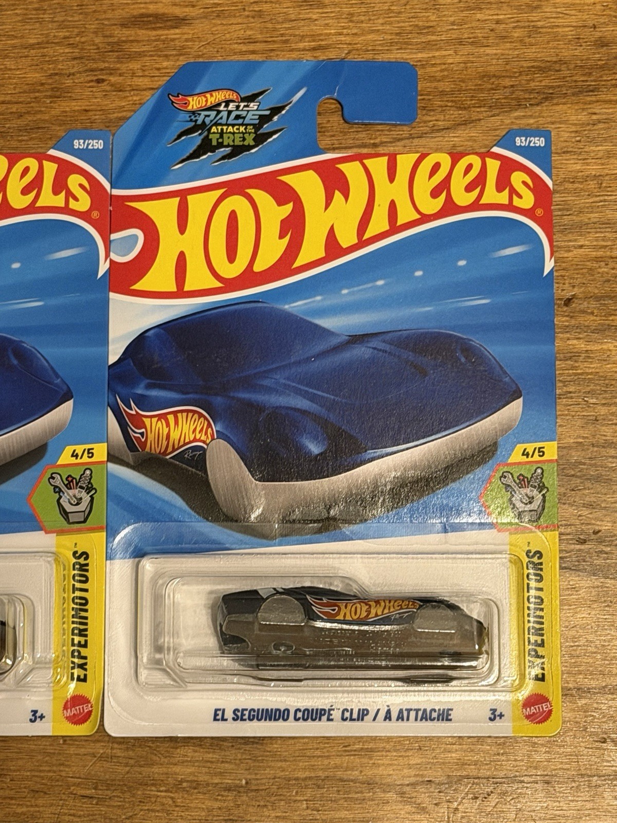 🔥Lot Of 2 Hot Wheels 2026 L Case Int’l Card El Segundo Coupe Clip Blue VHTF🔥