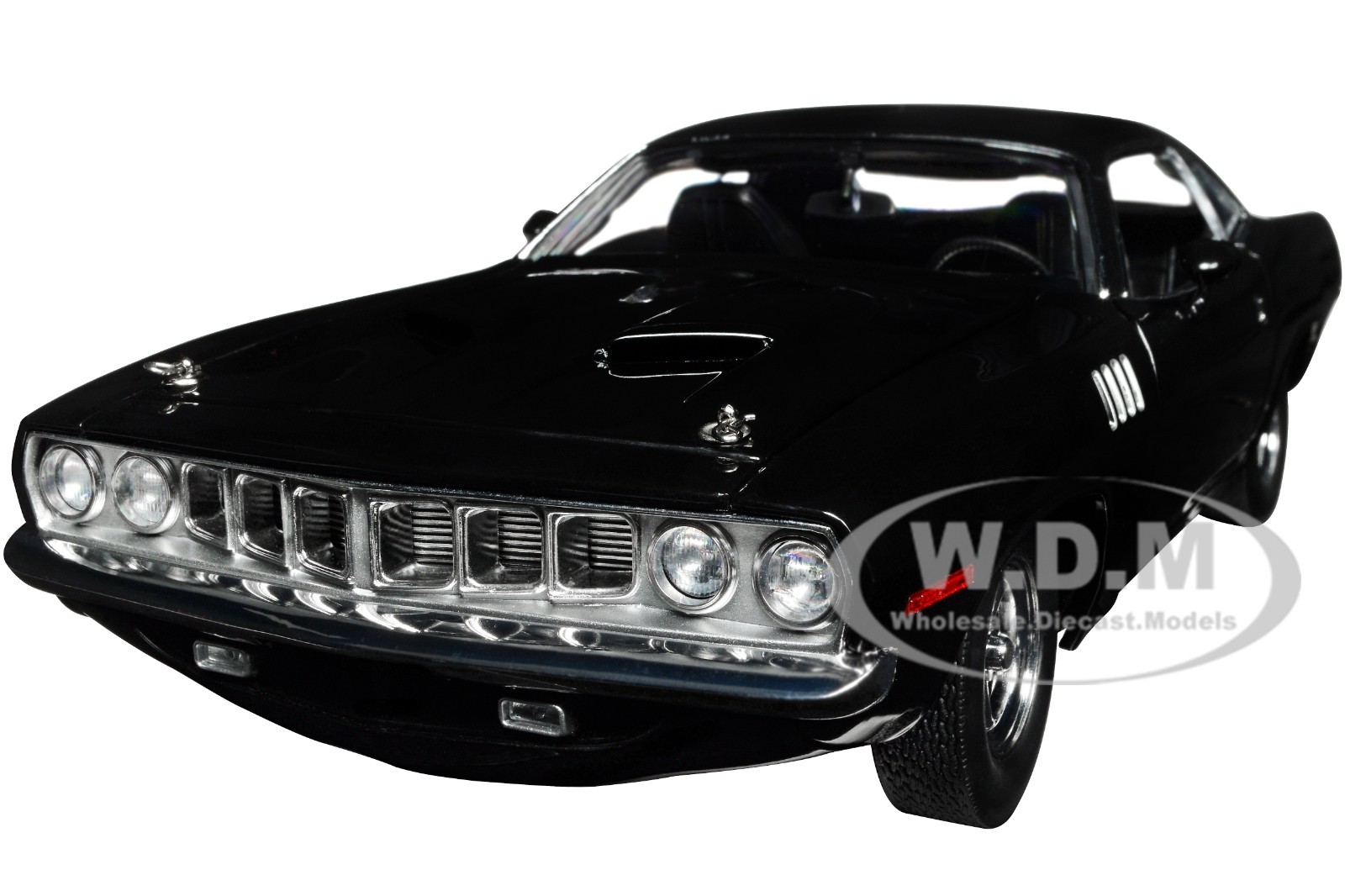 PLYMOUTH BARRACUDA BLACK “JOHN WICK CHAPTER 4” 1/18 DIECAST BY HIGHWAY 61 18045