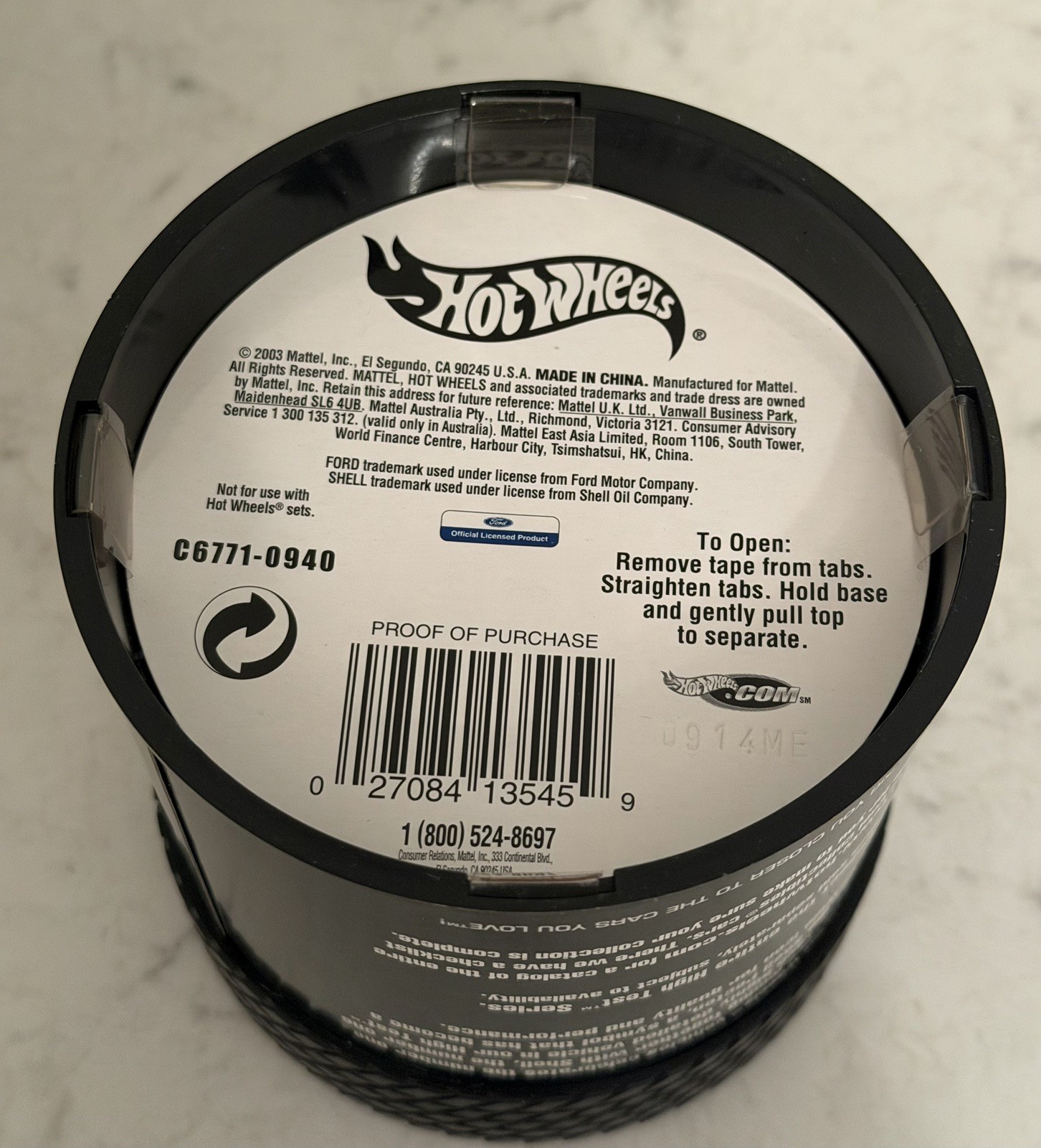 Hot Wheels High Test #3904/7000 56 Ford Pickup Truck Oil Can Shell Limited Ed