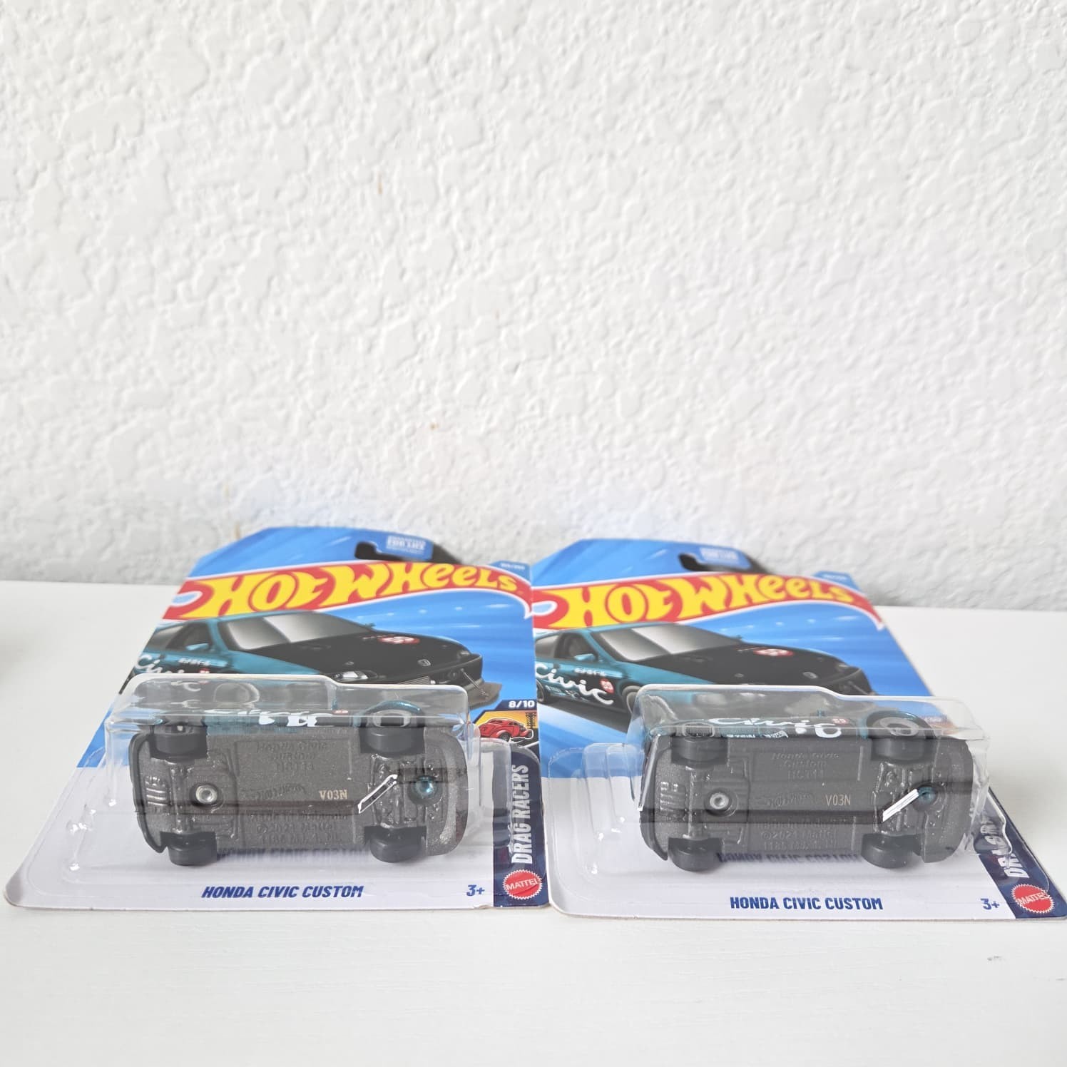 2026 Hot Wheels Drag Racers Honda Civic Custom Set of 2